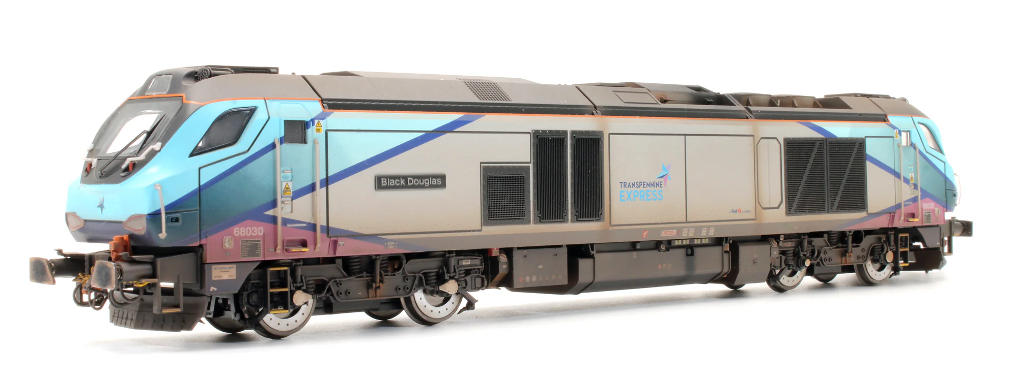 4D-022-025S Pre-Owned Class 68 "Black Douglas" 68030 Transpenine Express Diesel Locomotive - Sound Fitted & Custom Weathered