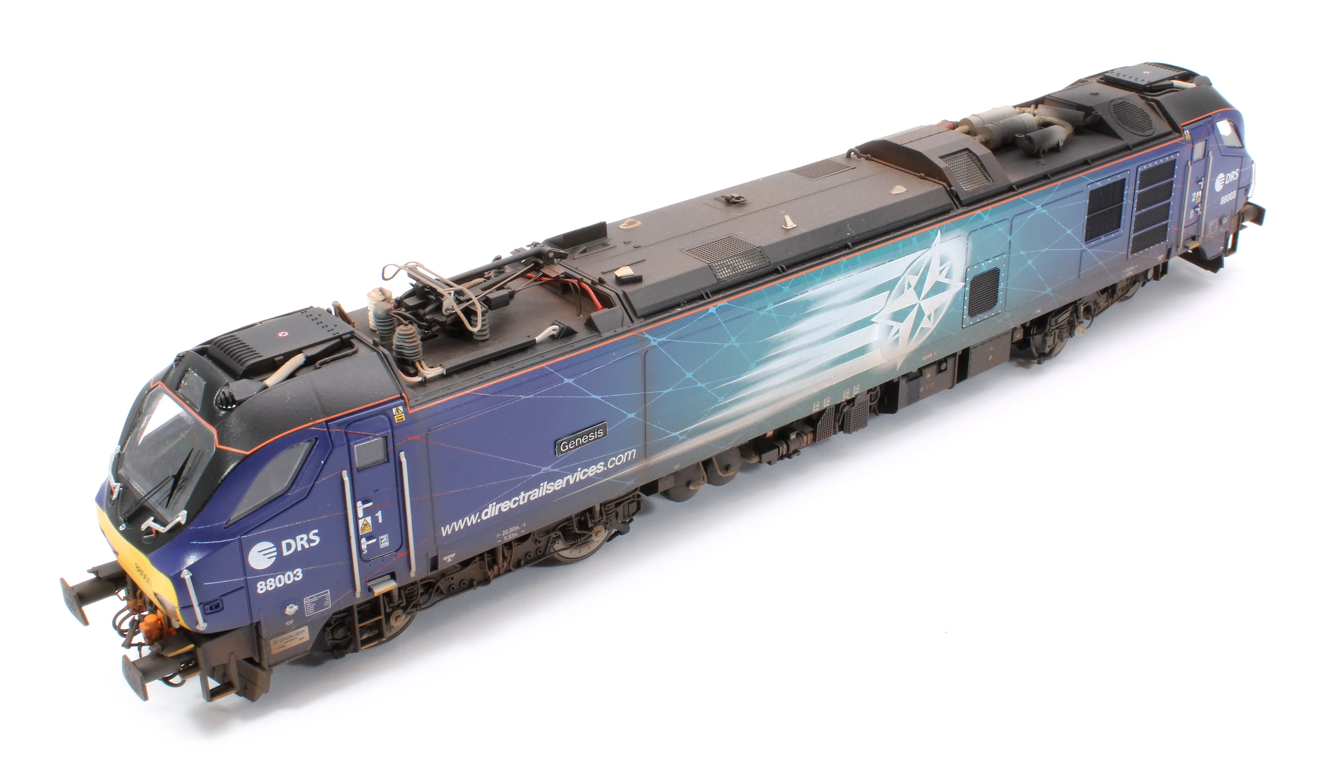 4D-088-002W Highly Detailed Premium Weathered Class 88 'Genesis' 88003 DRS Electro-Diesel Locomotive - Image 11