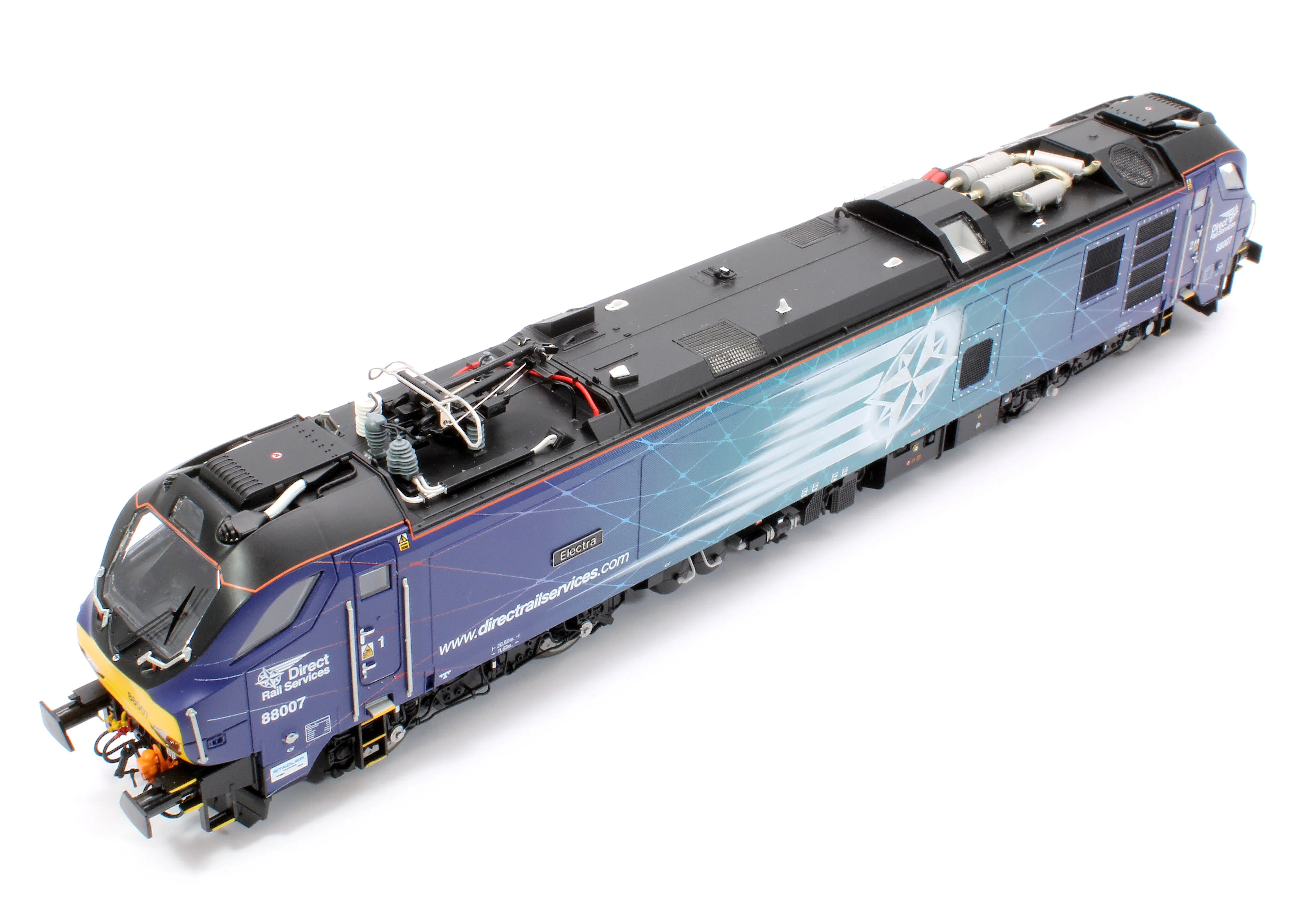 4D-088-003D Class 88 'Electra' 88007 DRS Electro-Diesel Locomotive (DCC Fitted & Working Pantograph) - Image 12