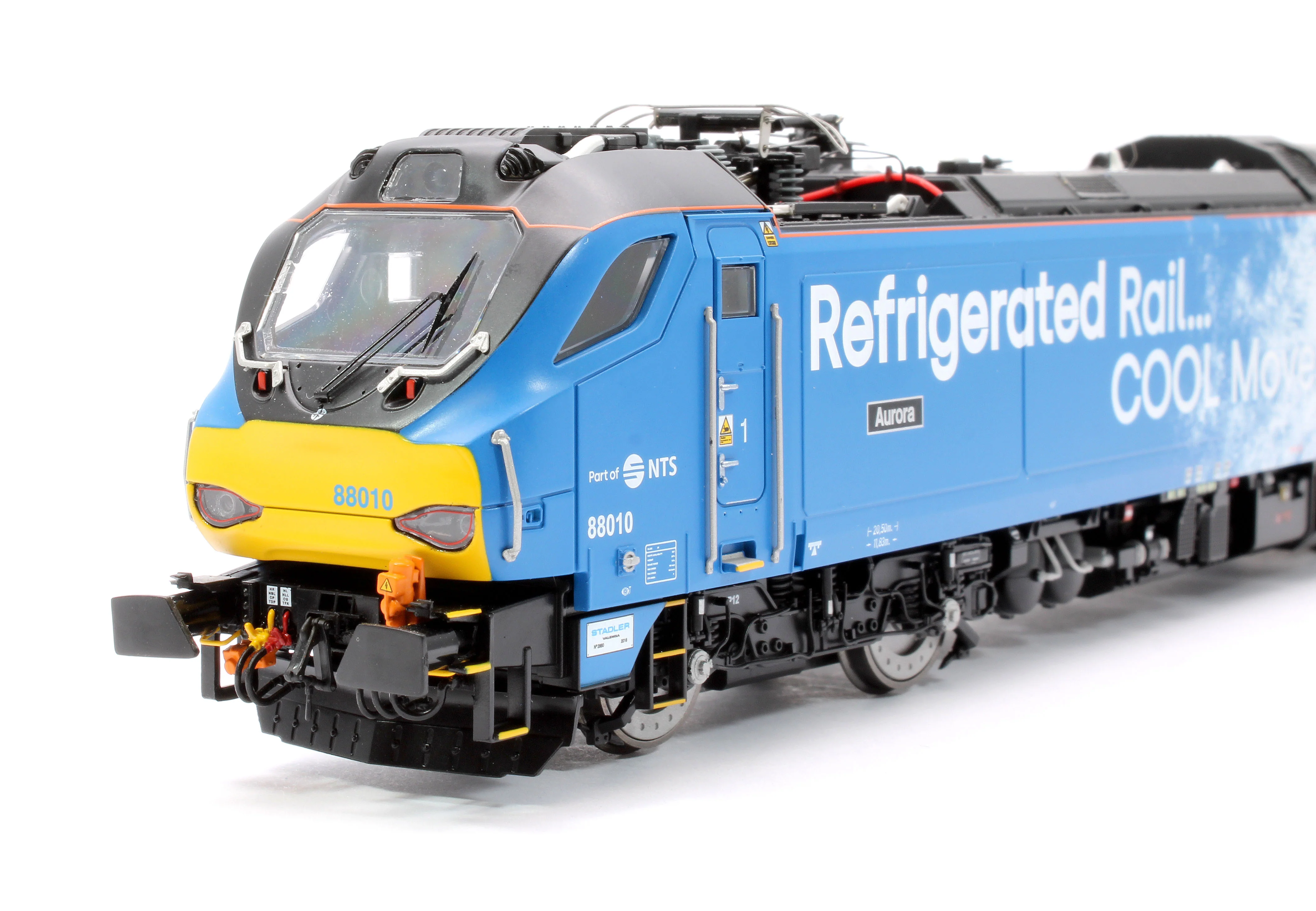 4D-088-004S Class 88 'Aurora' 88010 DRS Refrigerated Rail Electro-Diesel Locomotive (DCC Sound & Working Pantograph) - Image 7