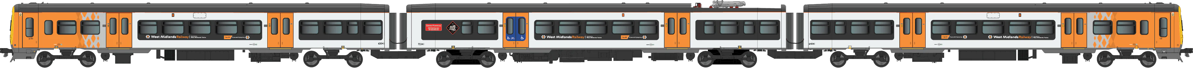 4D-323-005S Class 323 323241 West Midlands Trains 3 Car EMU Set - DCC Sound Fitted - Image 3