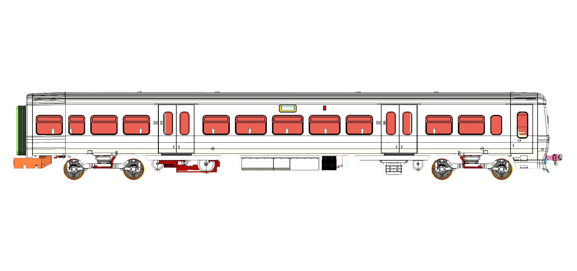 4D-323-006D Class 323 323225 Northern New – White / Blue 3 Car EMU Set - DCC Fitted - Image 18