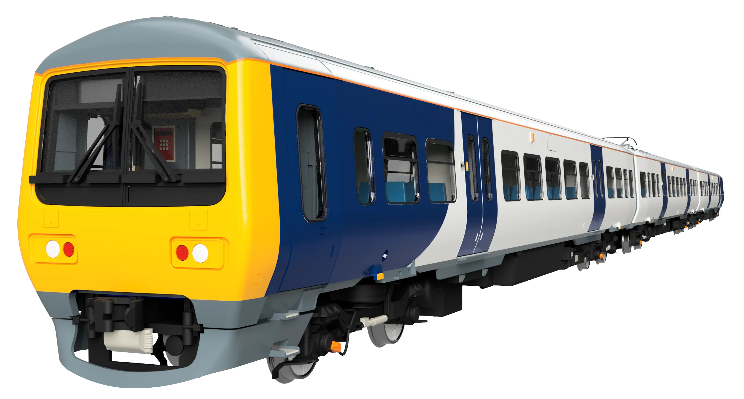 4D-323-006S Class 323 323225 Northern New – White / Blue 3 Car EMU Set - DCC Sound Fitted
