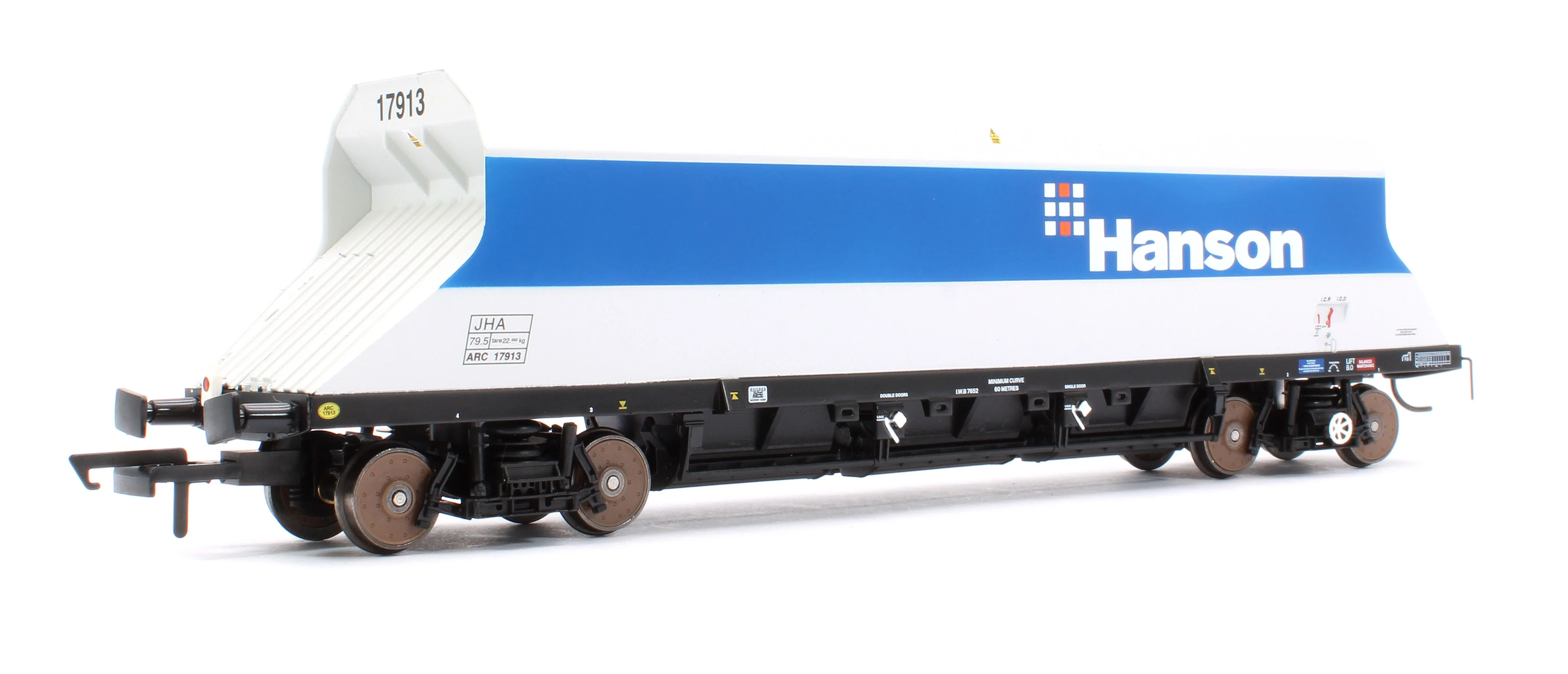 4F-081-003 P & D JHA (end hopper) Hanson Blue & Grey 17913