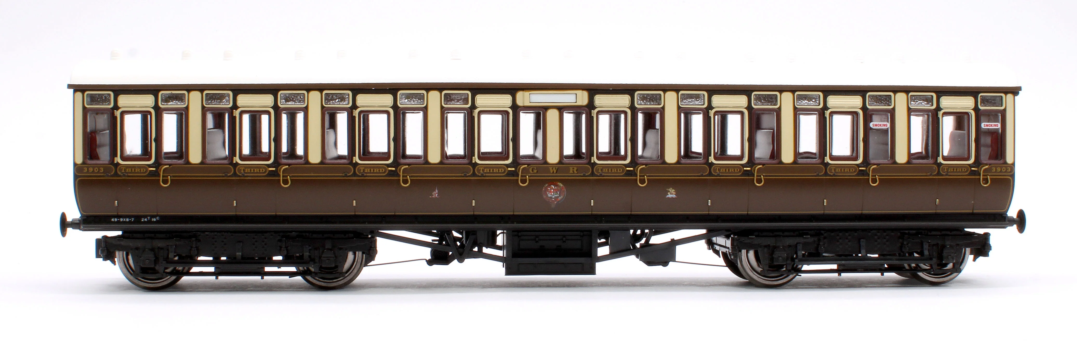 4P-020-111 GWR Toplight Mainline City Lined Chocolate & Cream All Third 3903 Set 2 - Image 2