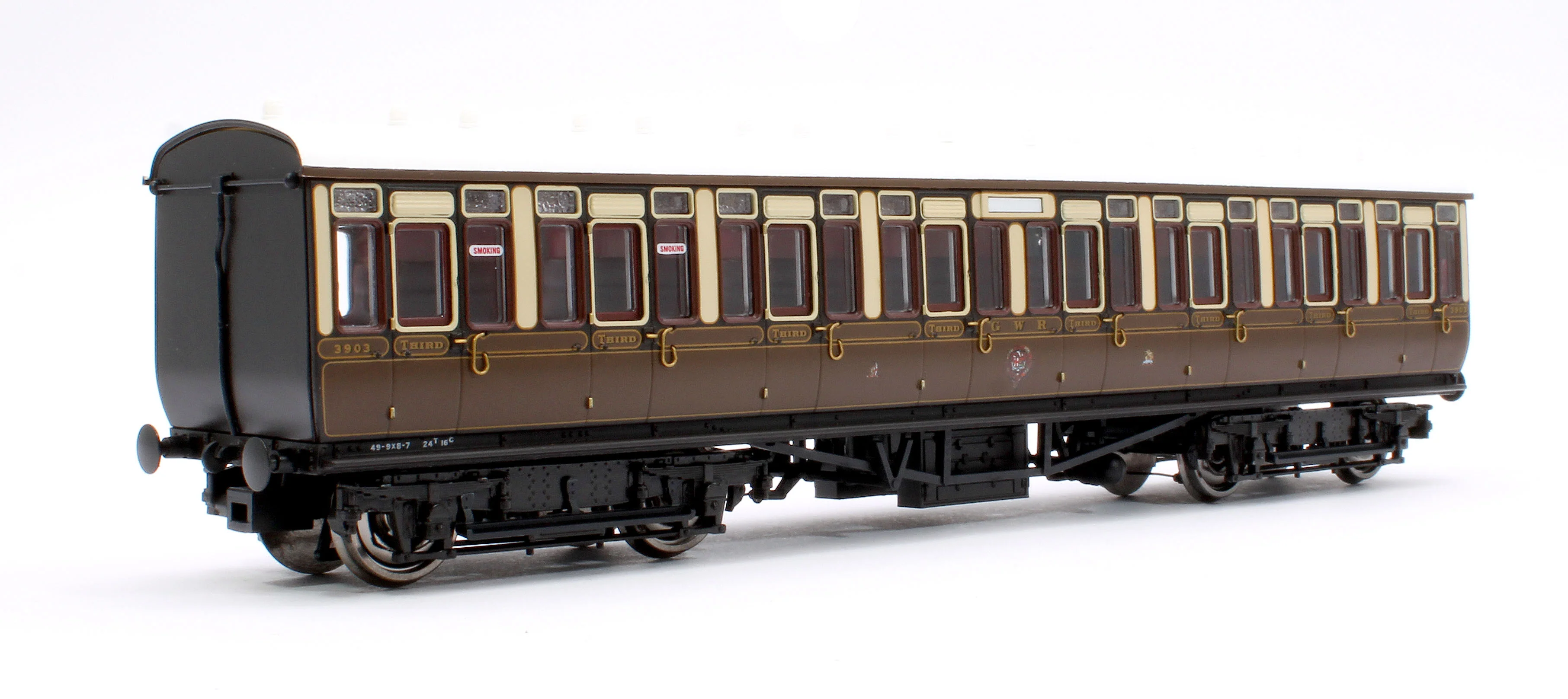 4P-020-111 GWR Toplight Mainline City Lined Chocolate & Cream All Third 3903 Set 2 - Image 3