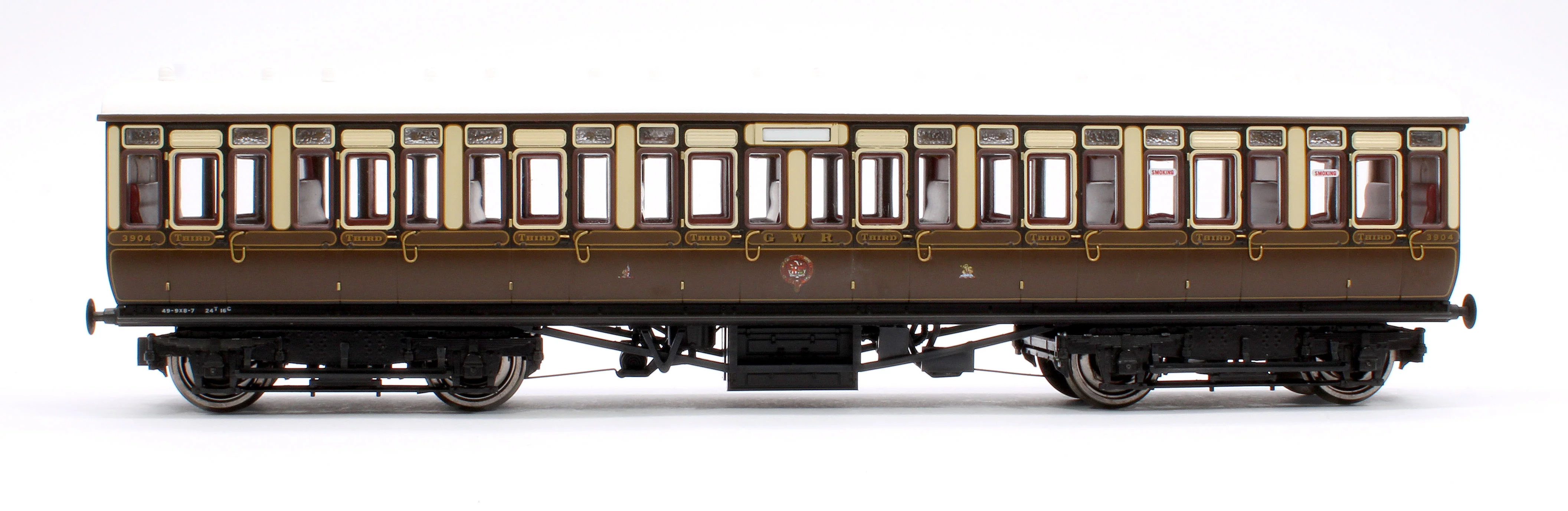 4P-020-112 GWR Toplight Mainline City Lined Chocolate & Cream All Third 3904 Set 2 - Image 2
