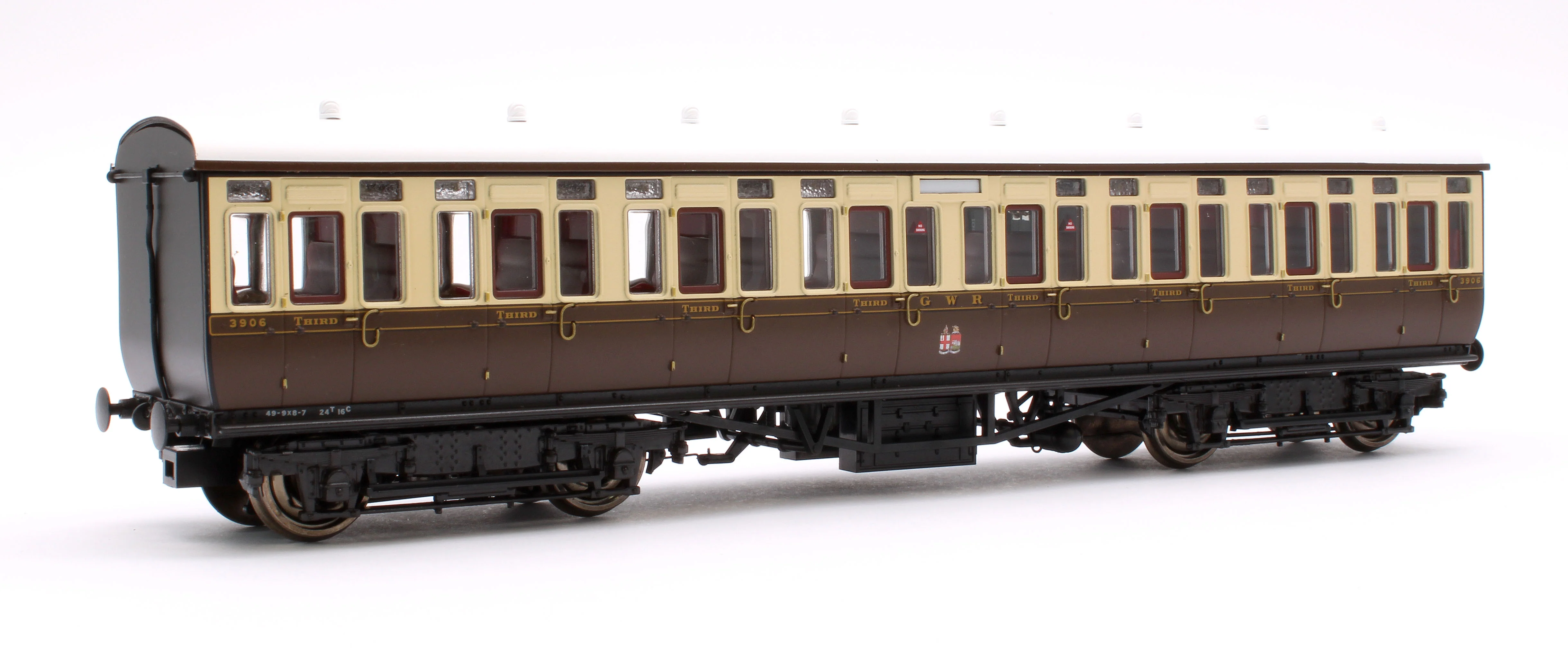 4P-020-212 GWR Toplight Mainline City Twin City Chocolate & Cream All 3rd 3906 Set 3 - Image 3