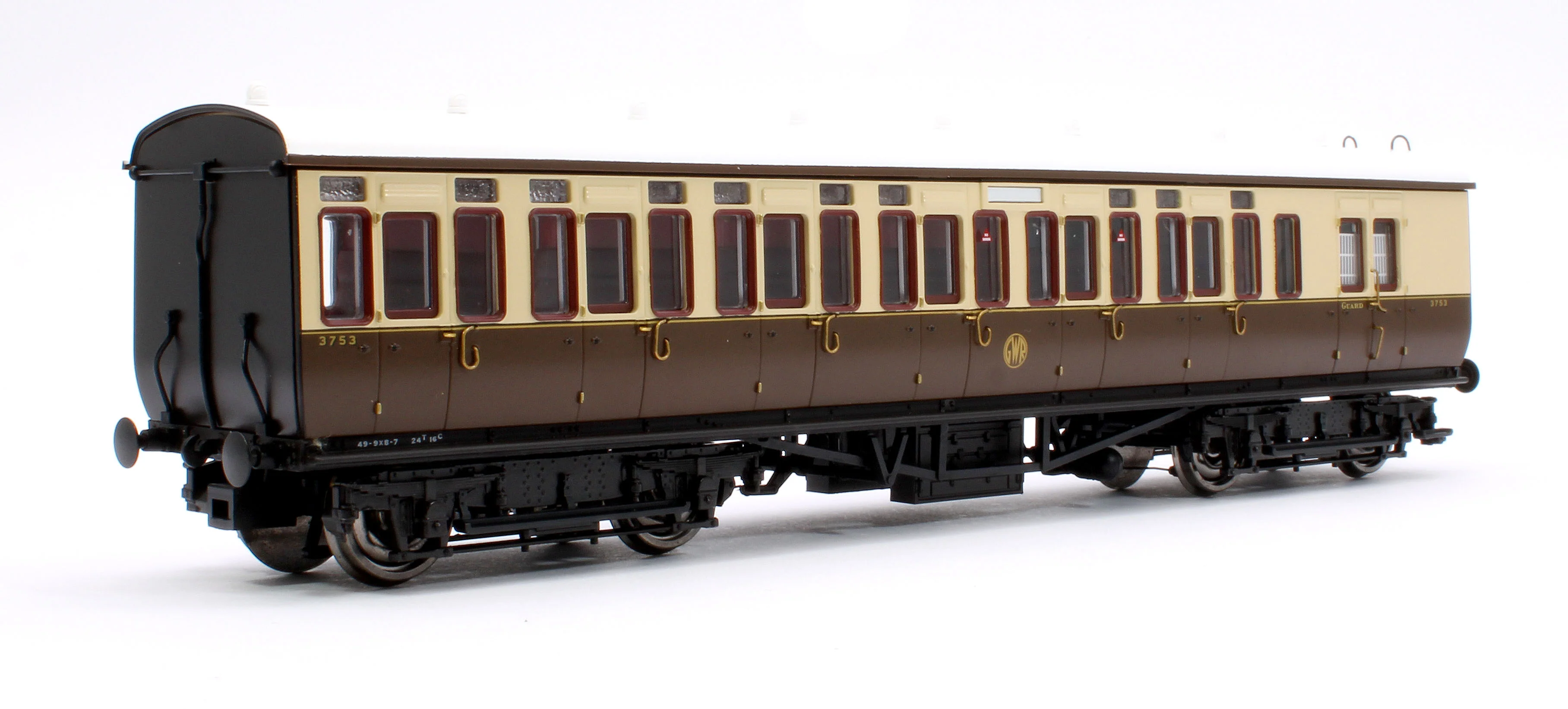 4P-020-301 GWR Toplight Mainline City GWR Shirtbutton Third Brake 3753 Set 4 - Image 3