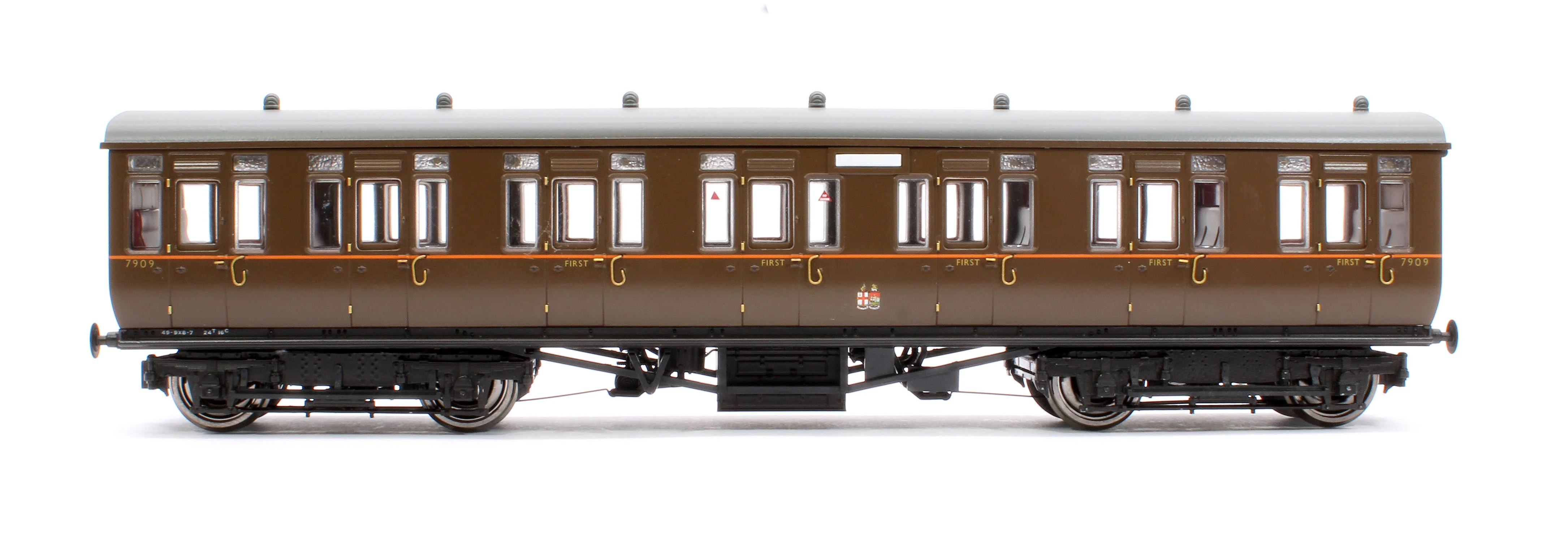 4P-020-421 GWR Toplight Mainline City GWR All Brown Composite 7909 Set 5 - Image 2