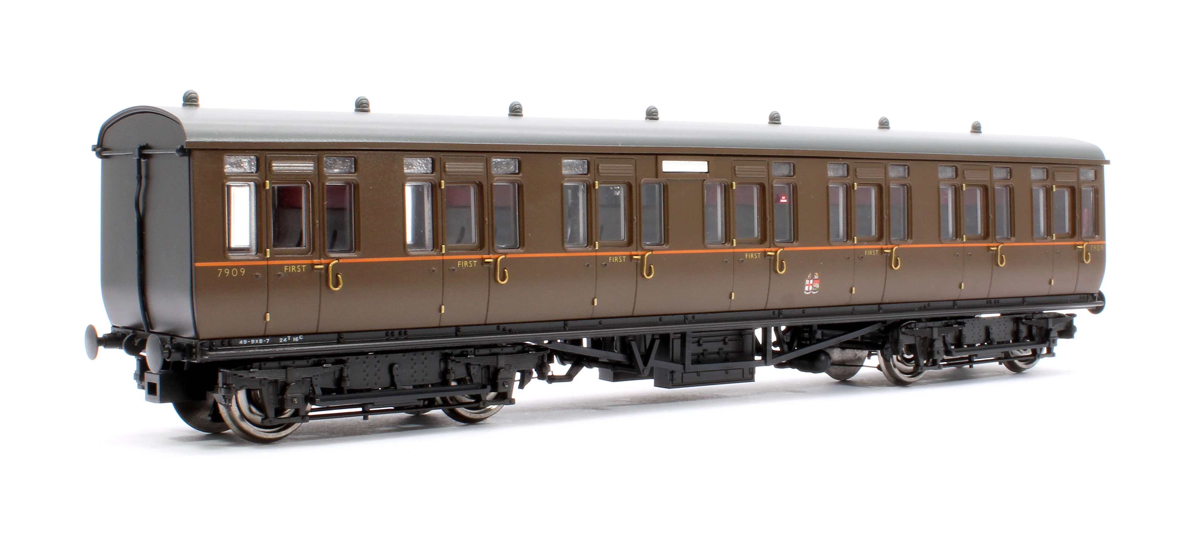4P-020-421 GWR Toplight Mainline City GWR All Brown Composite 7909 Set 5 - Image 3