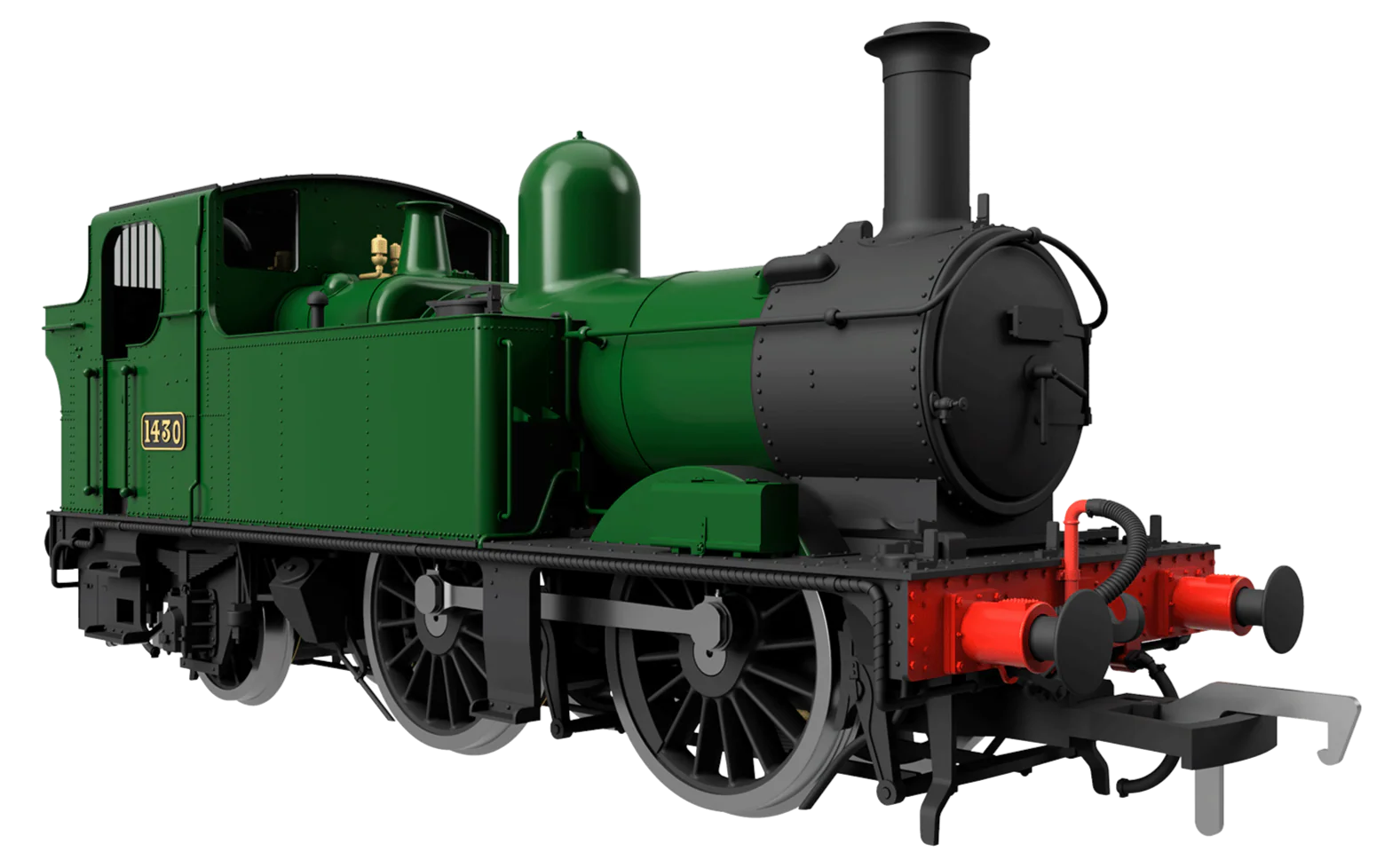 4S-006-002S 48XX Class 0-4-2 4820 Green 'Great Western' Steam Locomotive - DCC Sound - Image 2