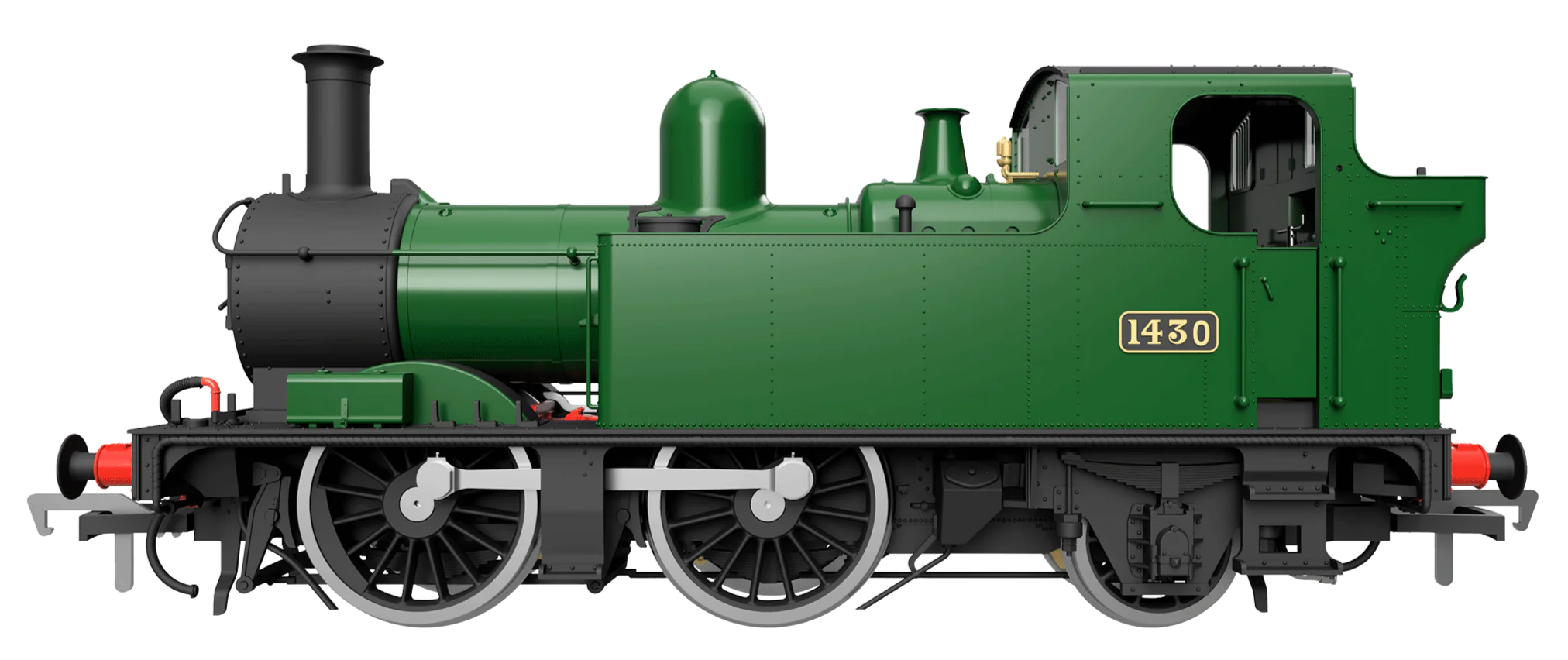 4S-006-020S 14XX Class 0-4-2 1405 BR Black Early Crest Steam Locomotive - DCC Sound - Image 10