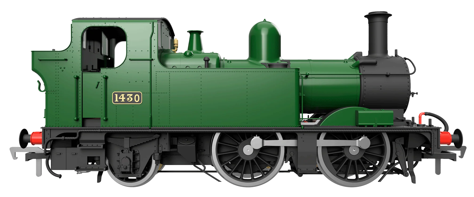 4S-006-020S 14XX Class 0-4-2 1405 BR Black Early Crest Steam Locomotive - DCC Sound - Image 11