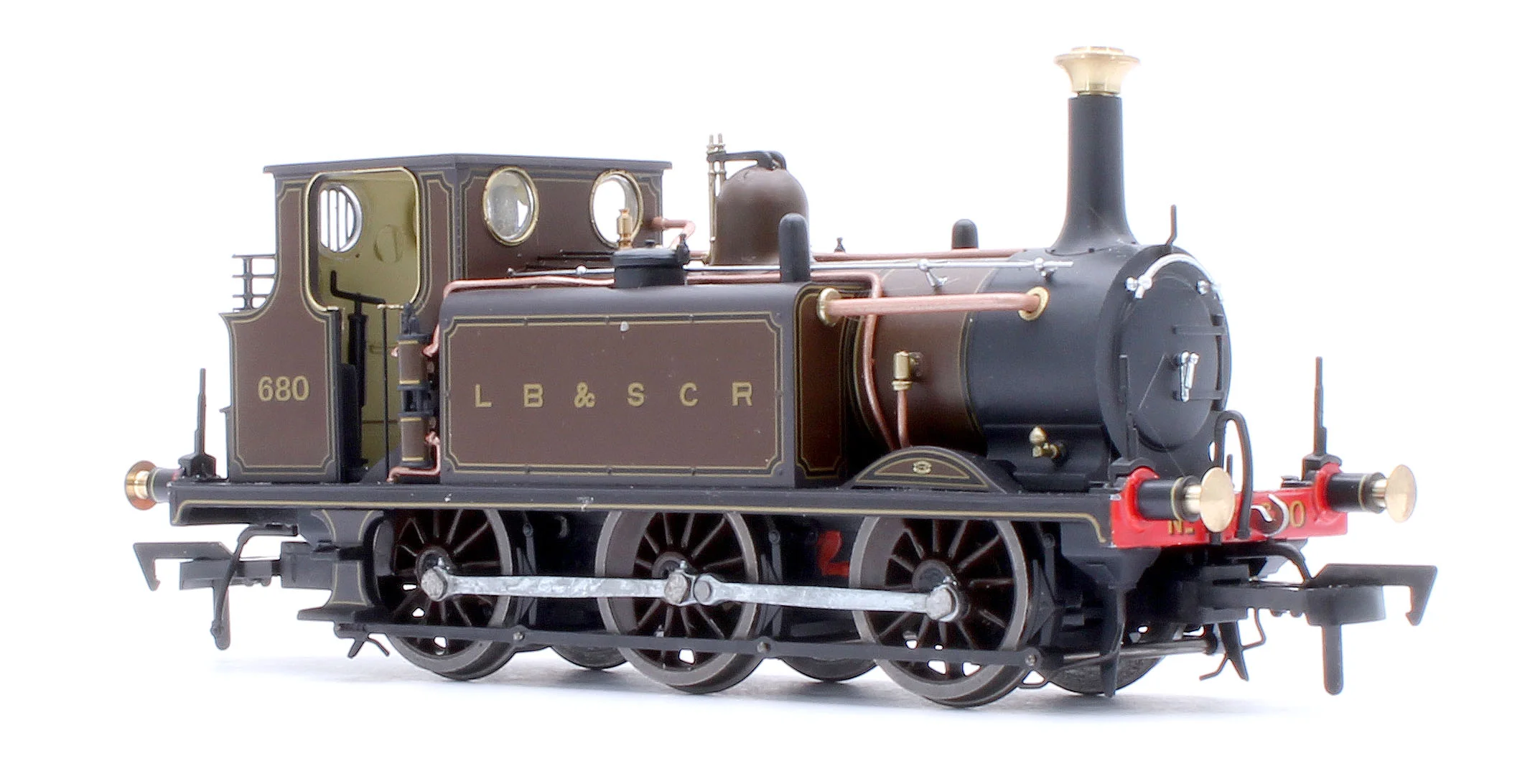 4S-010-013 Class A1X Terrier 0-6-0T LBSCR Marsh Umber '680' Steam Locomotive - Image 7