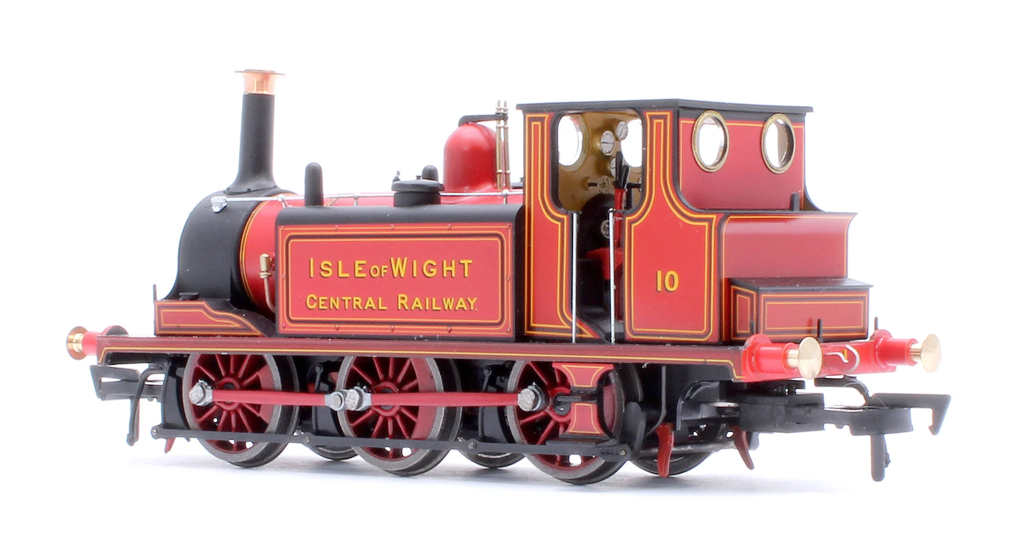 4S-010-014S Class A1 Terrier 0-6-0T Isle of Wight Central Railway Red '10' Steam Locomotive - DCC Sound - Image 3