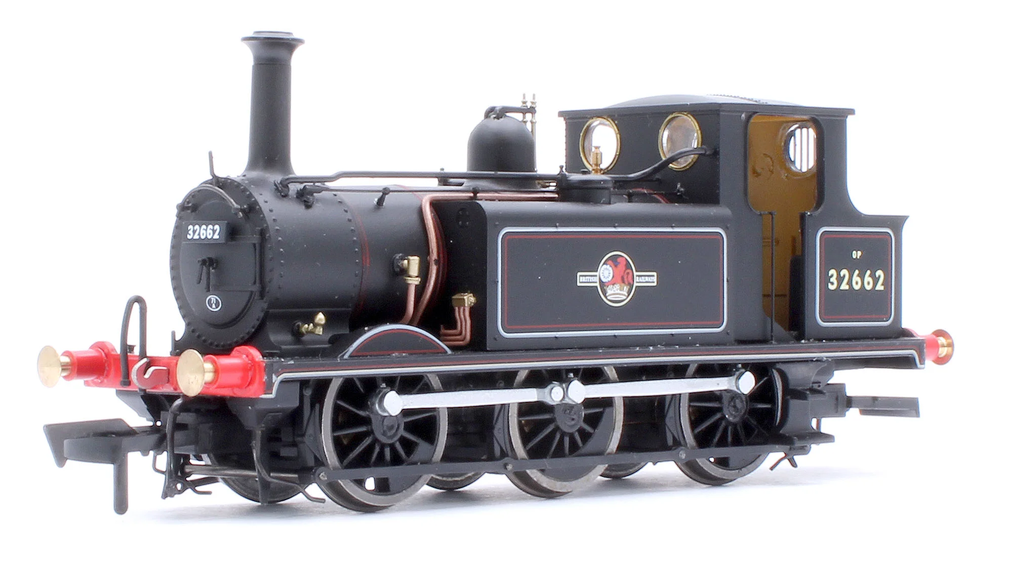 4S-010-017S Class A1X Terrier 0-6-0T BR Lined Black Late Crest '32662' Steam Locomotive - DCC Sound