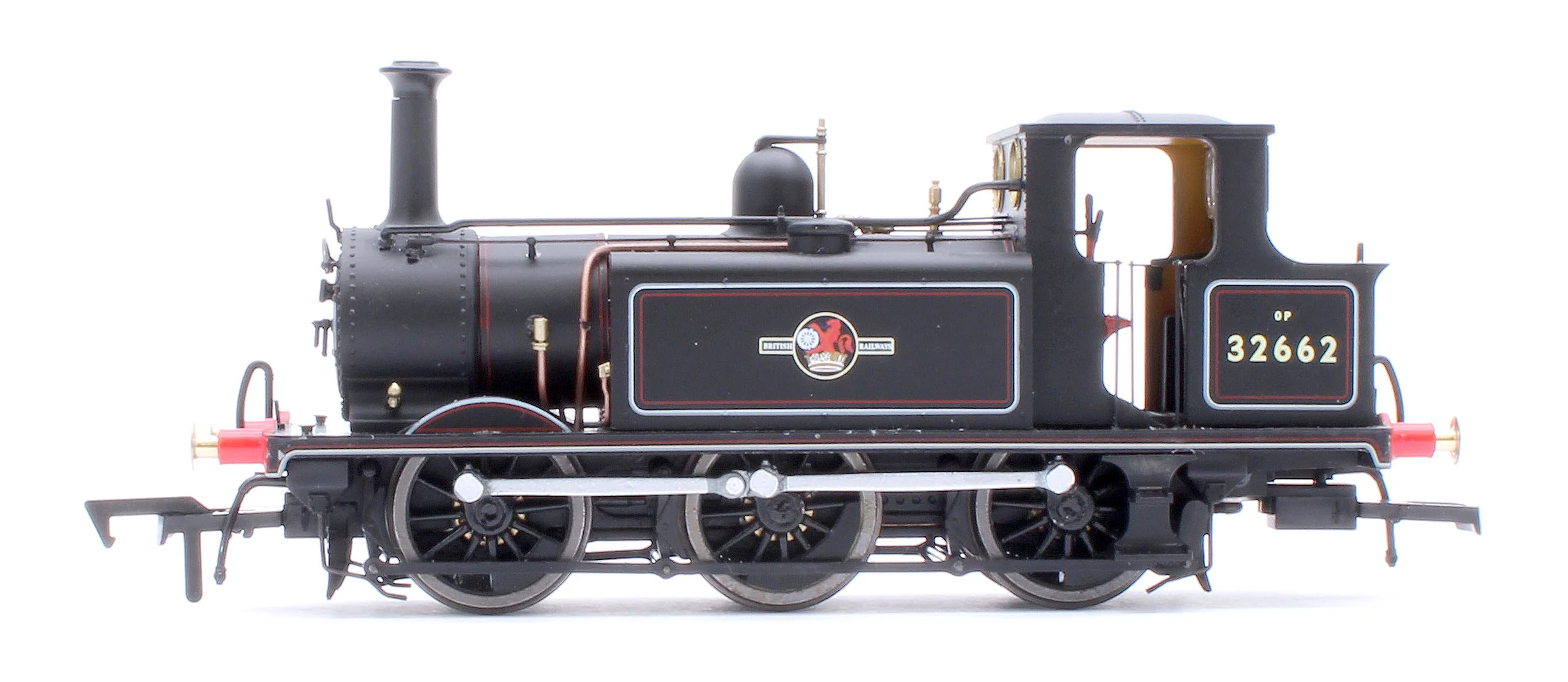 4S-010-017S Class A1X Terrier 0-6-0T BR Lined Black Late Crest '32662' Steam Locomotive - DCC Sound - Image 2