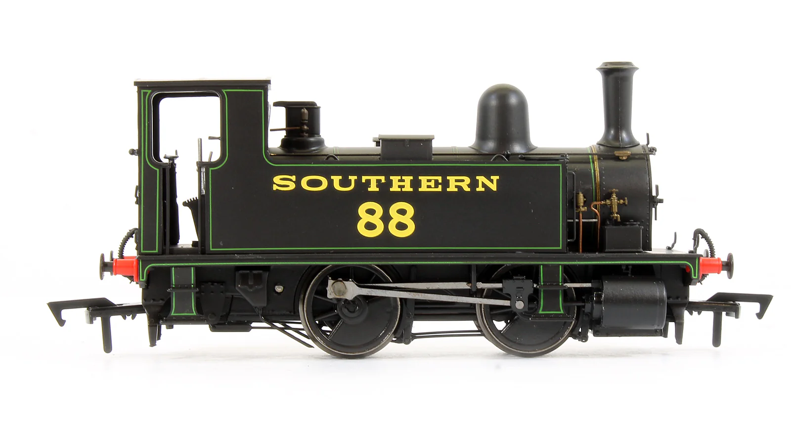 4S-018-003 B4 0-4-0T Southern Black Lined Green '88' Steam Locomotive - Image 3