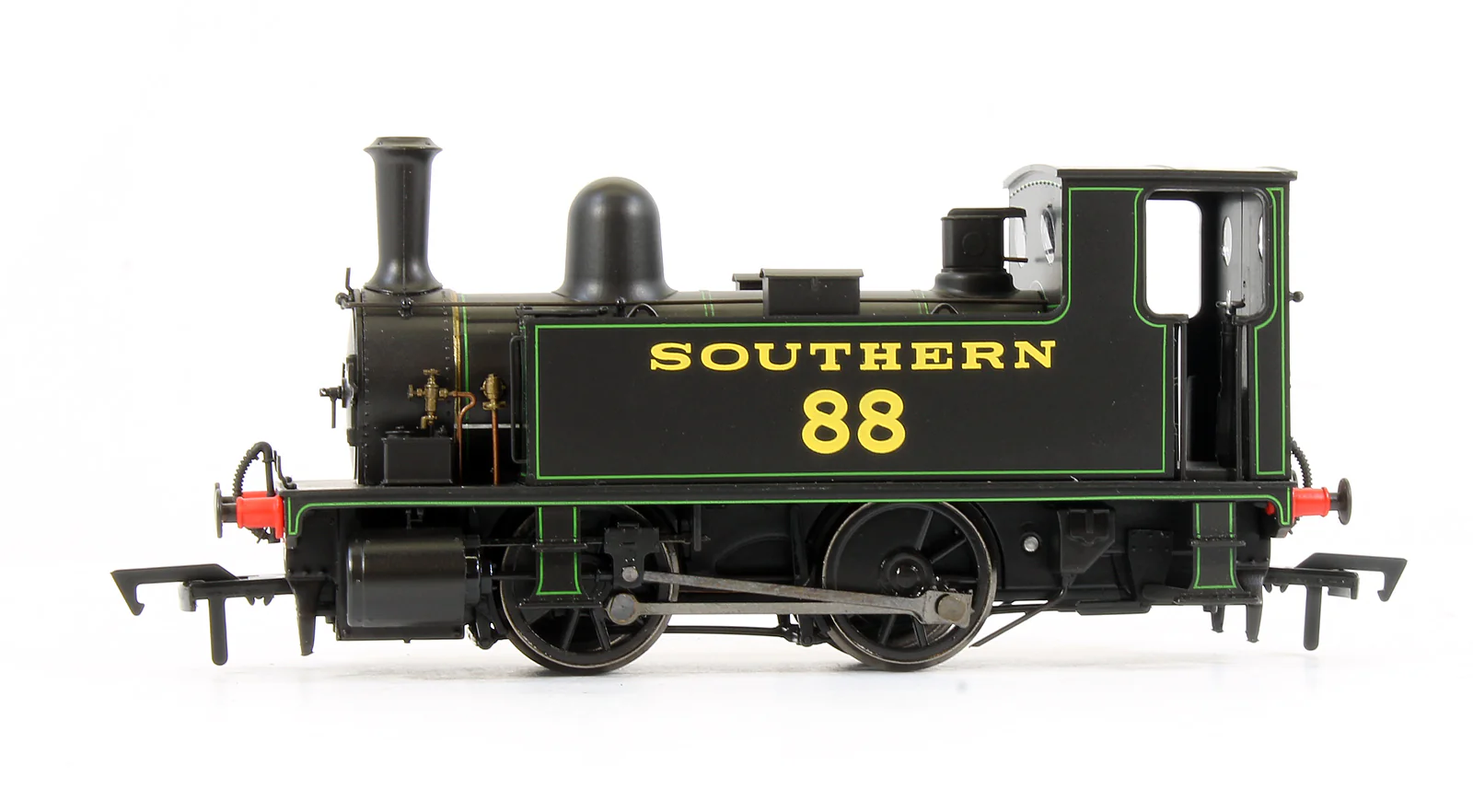 4S-018-003 B4 0-4-0T Southern Black Lined Green '88' Steam Locomotive - Image 4