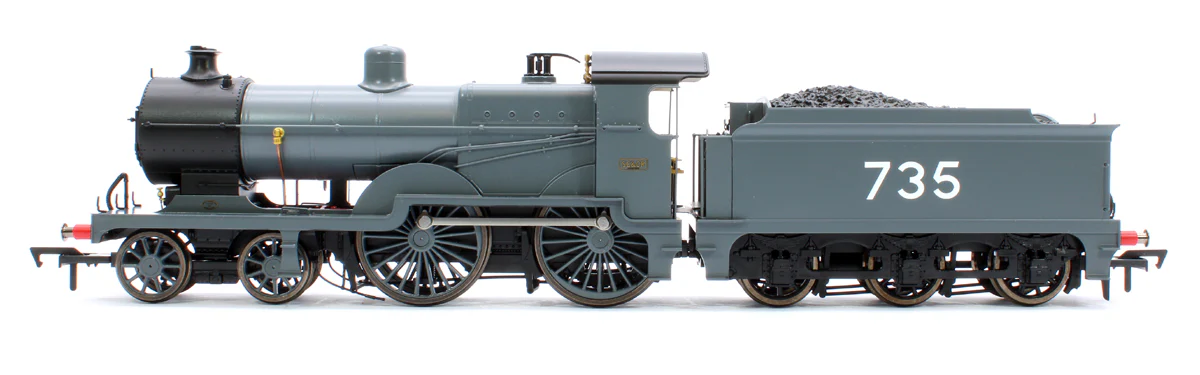 SECR Maunsell D1 Class SECR Grey 4-4-0 Steam Locomotive No.735 (DCC Sound) - Image 5