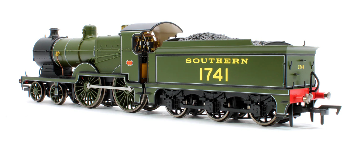 SECR Maunsell D1 Class Southern SR Maunsell Olive Green 4-4-0 Steam Locomotive (with Top Feed) No.1741 - Image 2