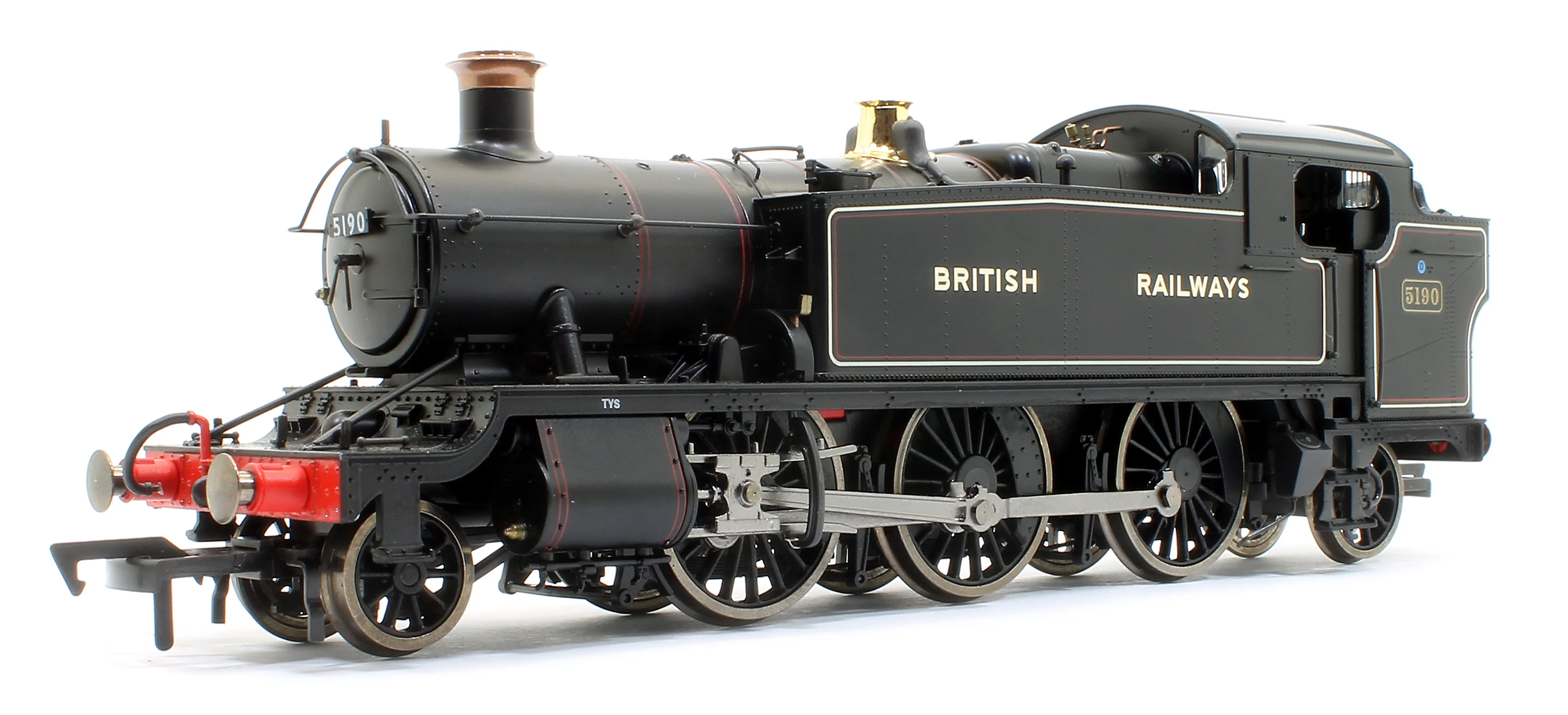 4S-041-005 Large Prairie 2-6-2 Tank Locomotive #5190 Lined Black lettered British Railways