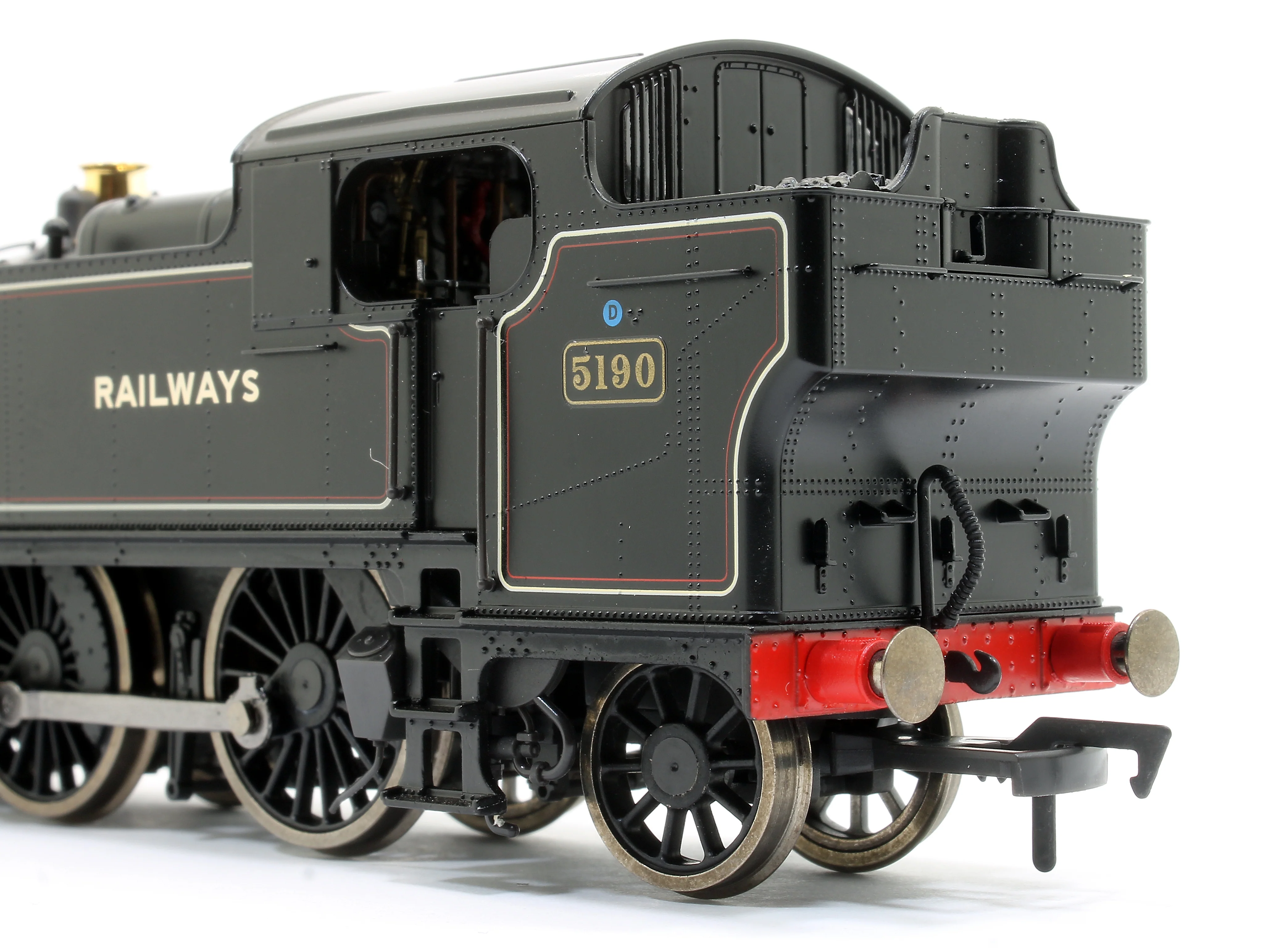 4S-041-005 Large Prairie 2-6-2 Tank Locomotive #5190 Lined Black lettered British Railways - Image 6