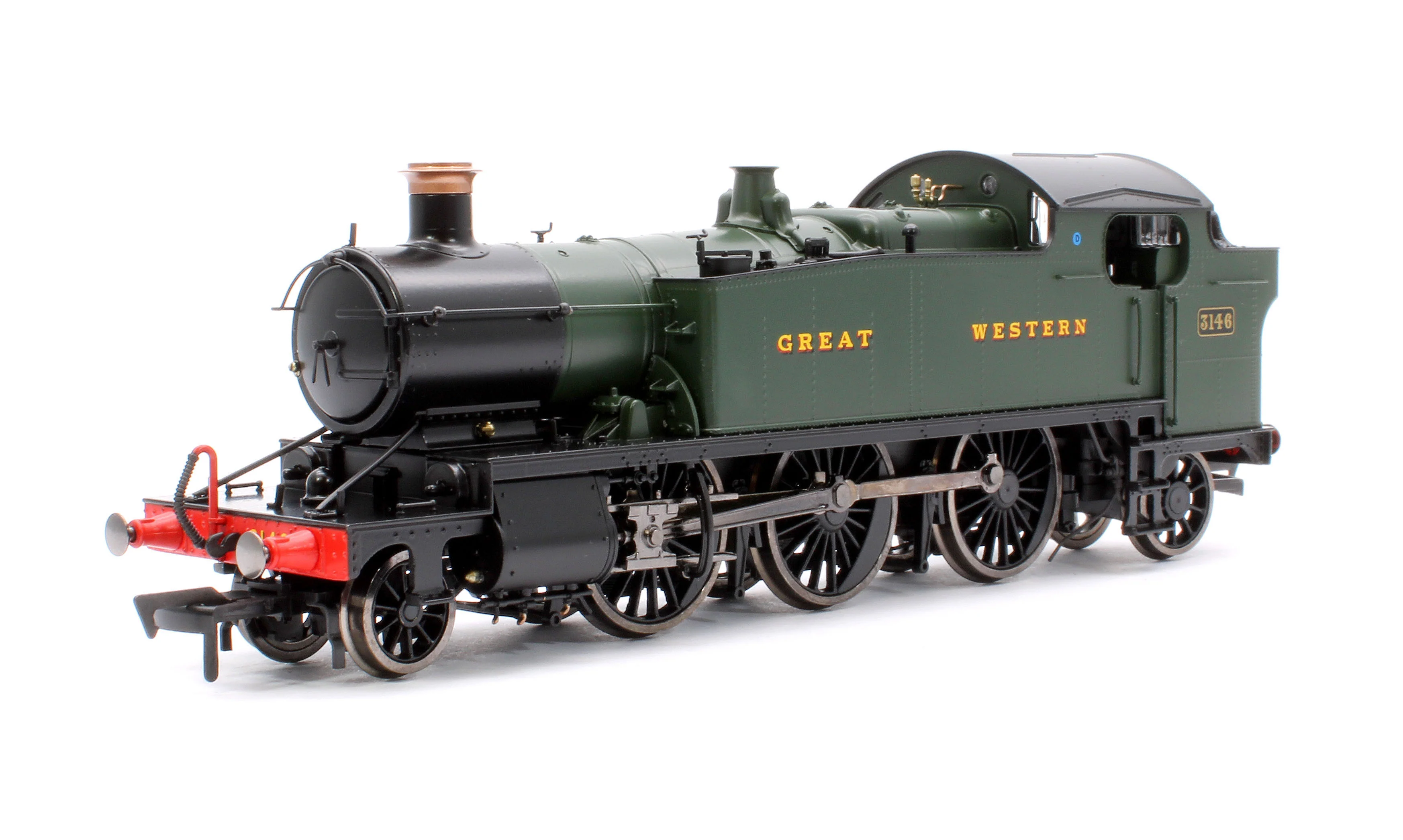 4S-041-008D Large Prairie 3146 GWR Green Great Western Steam Locomotive - DCC Fitted