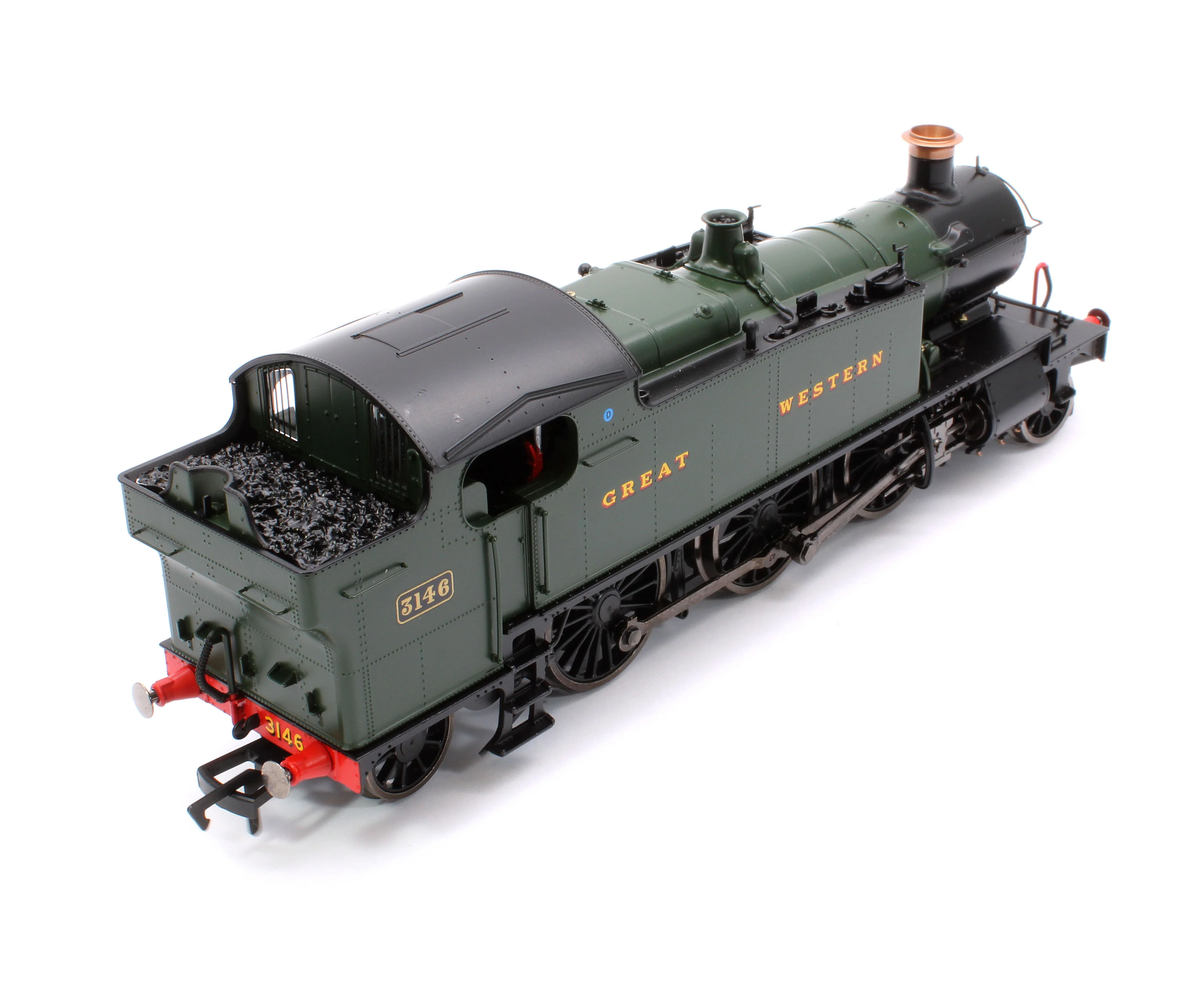 4S-041-008D Large Prairie 3146 GWR Green Great Western Steam Locomotive - DCC Fitted - Image 10