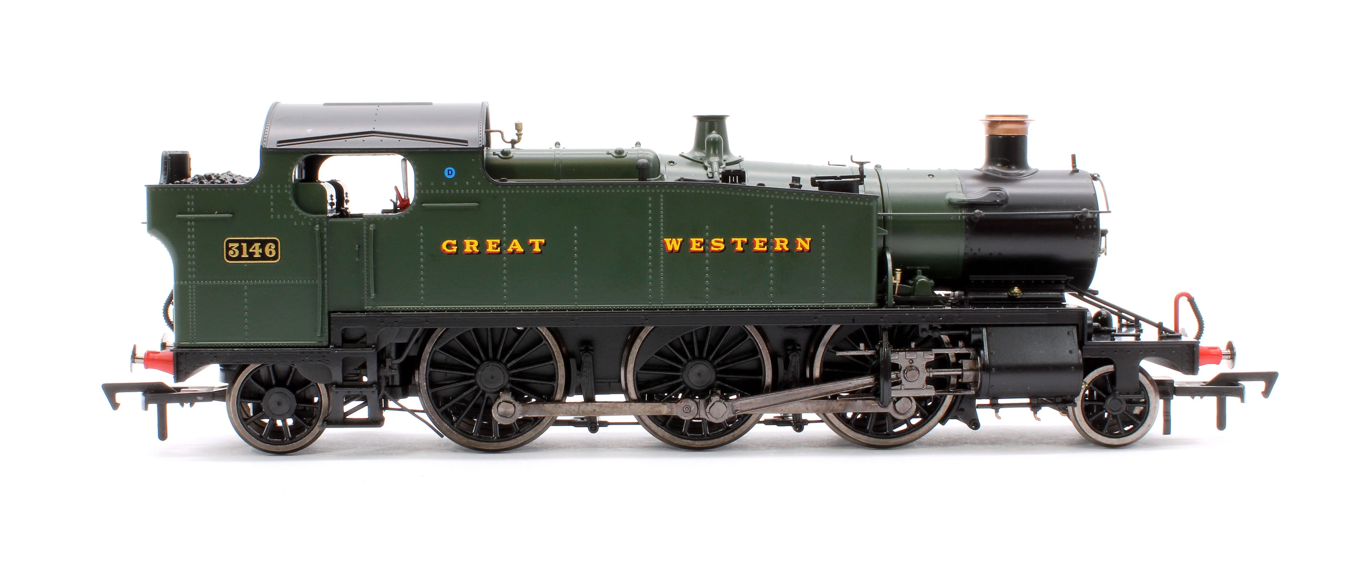 4S-041-008D Large Prairie 3146 GWR Green Great Western Steam Locomotive - DCC Fitted - Image 6