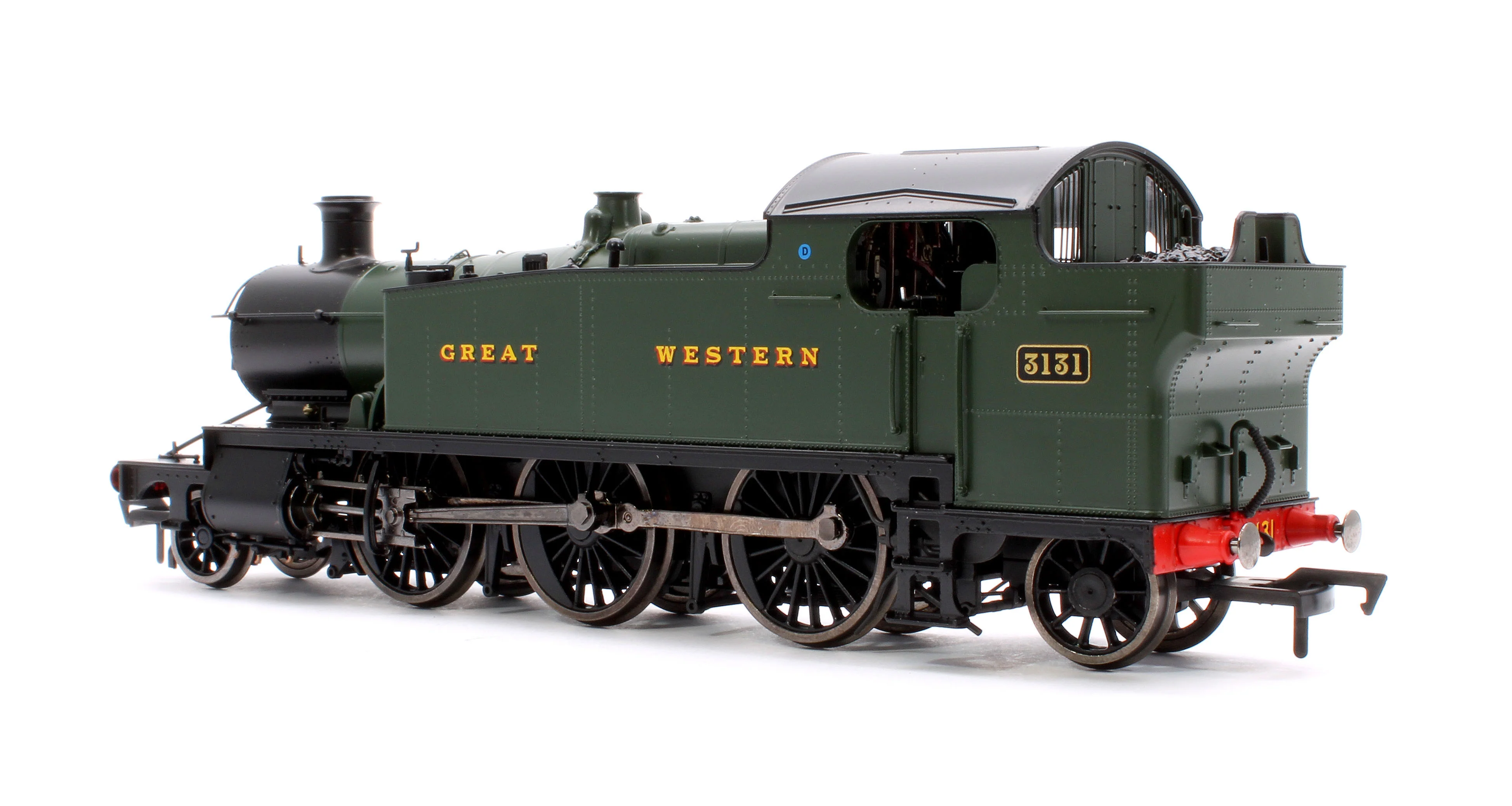 4S-041-009D Large Prairie 3131 GWR Green Great Western Steam Locomotive - DCC Fitted - Image 2