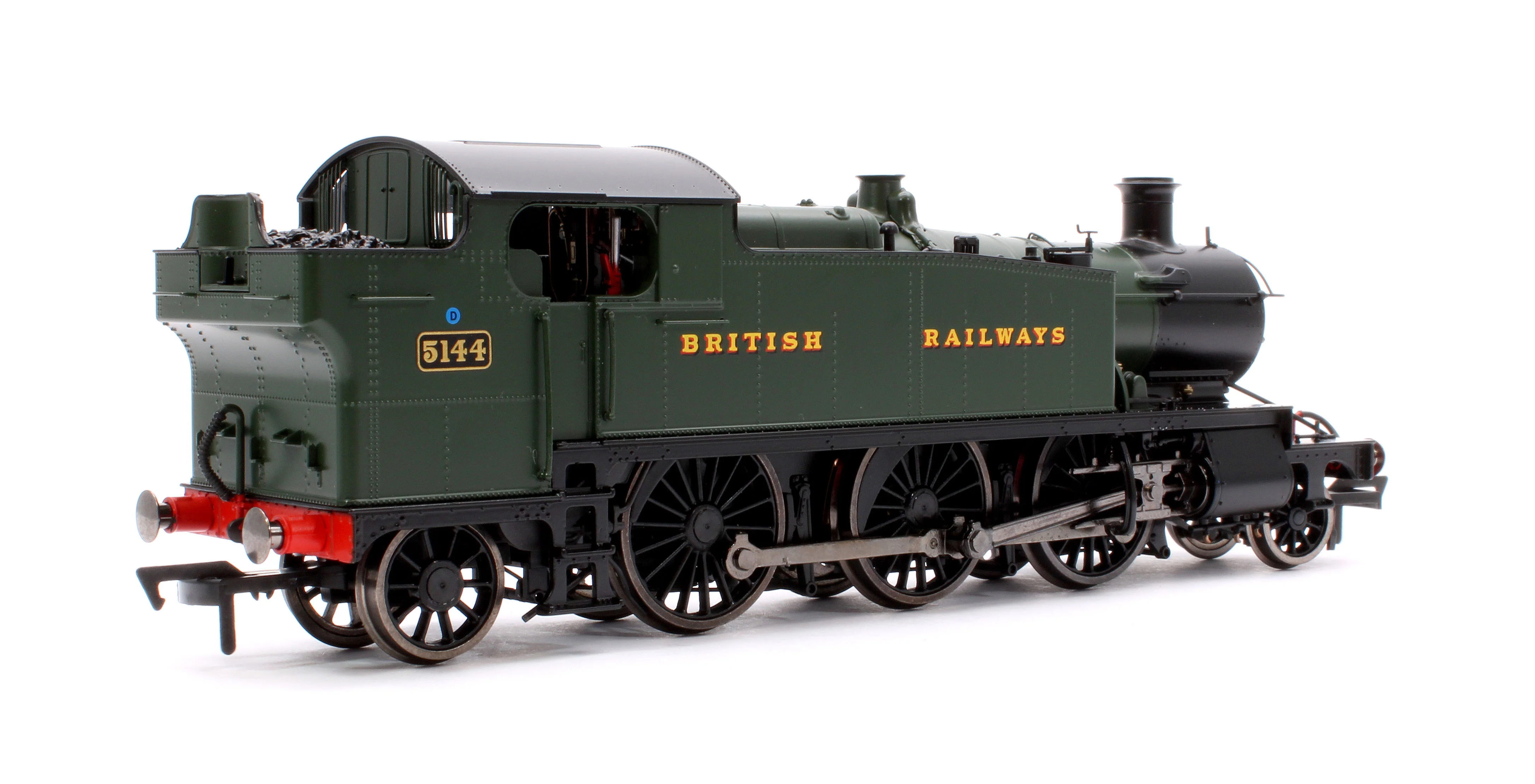 4S-041-012D Large Prairie 5144 GWR Green British Railways Steam Locomotive - DCC Fitted - Image 3
