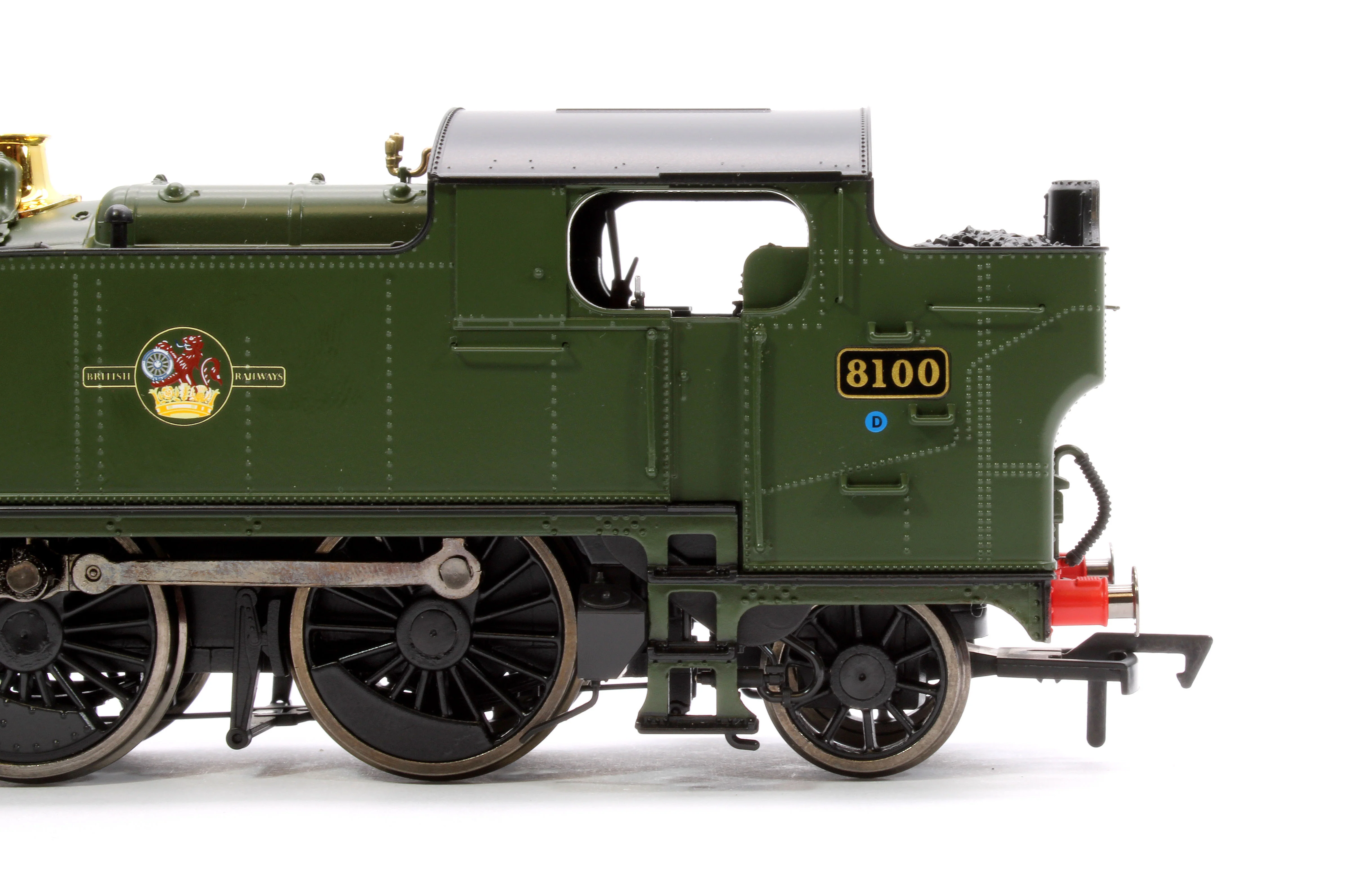 4S-041-014D Large Prairie 8100 BR Green Late Crest Steam Locomotive - DCC Fitted - Image 8