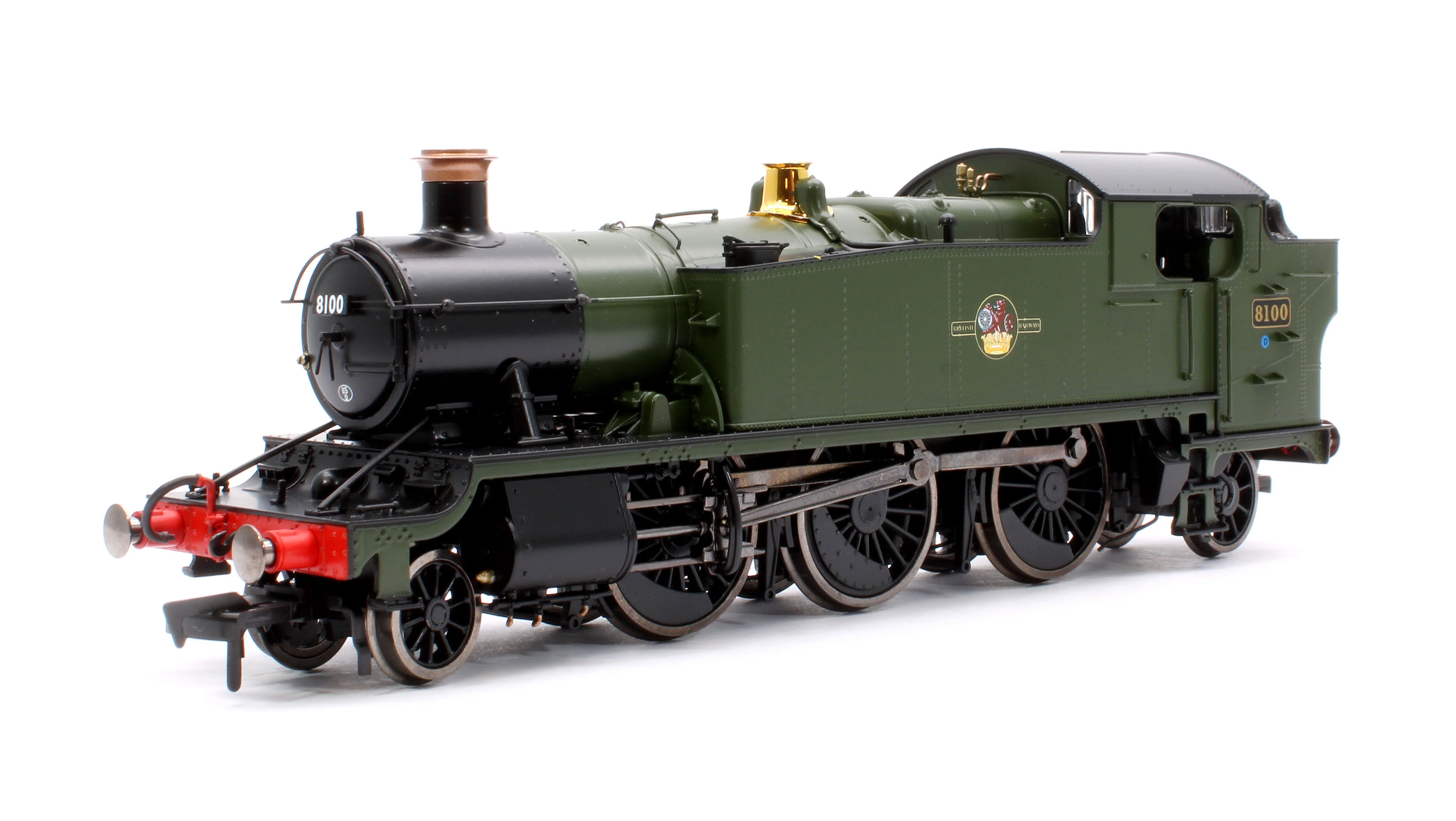 4S-041-014S Large Prairie 8100 BR Green Late Crest Steam Locomotive - DCC Sound