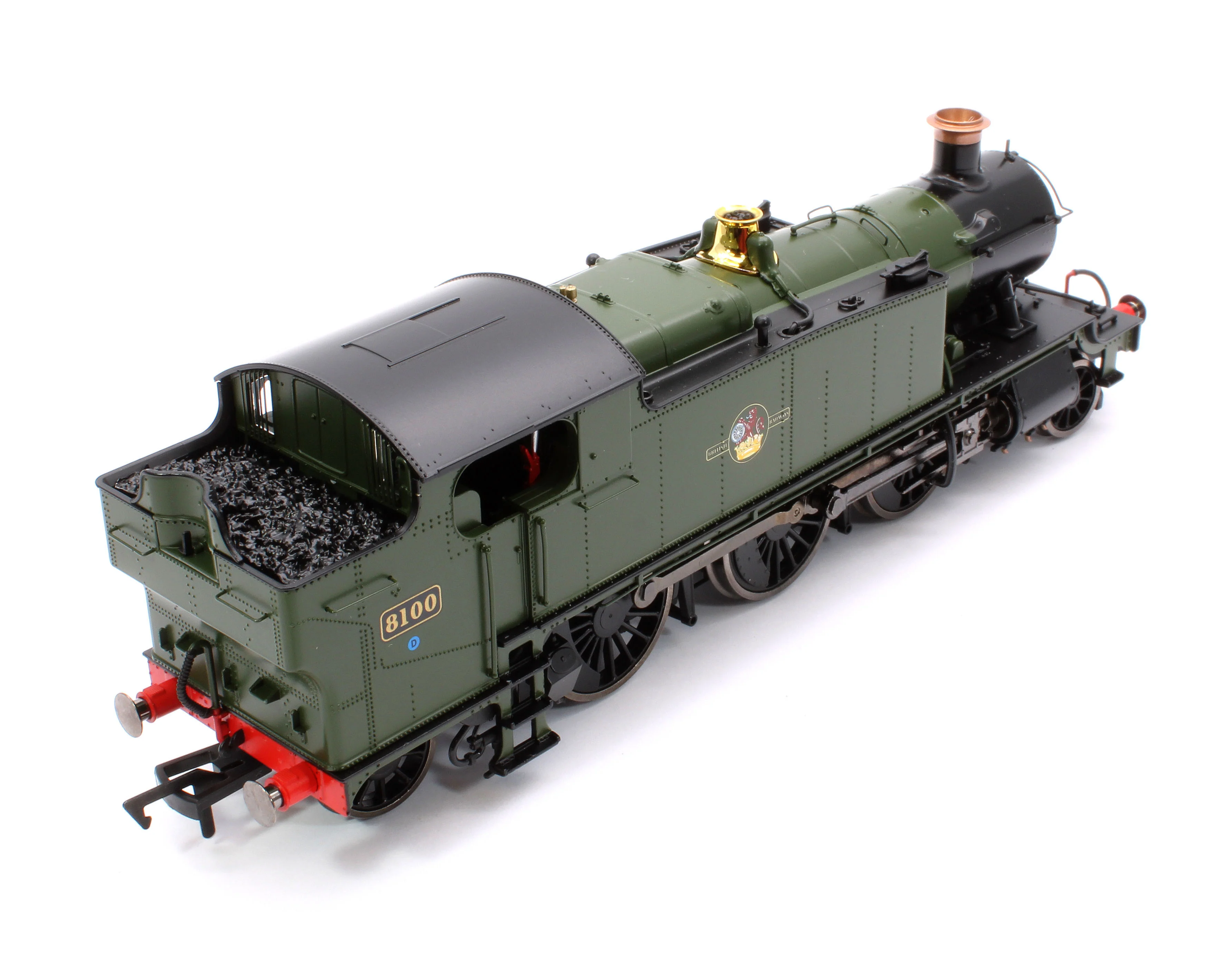 4S-041-014S Large Prairie 8100 BR Green Late Crest Steam Locomotive - DCC Sound - Image 10