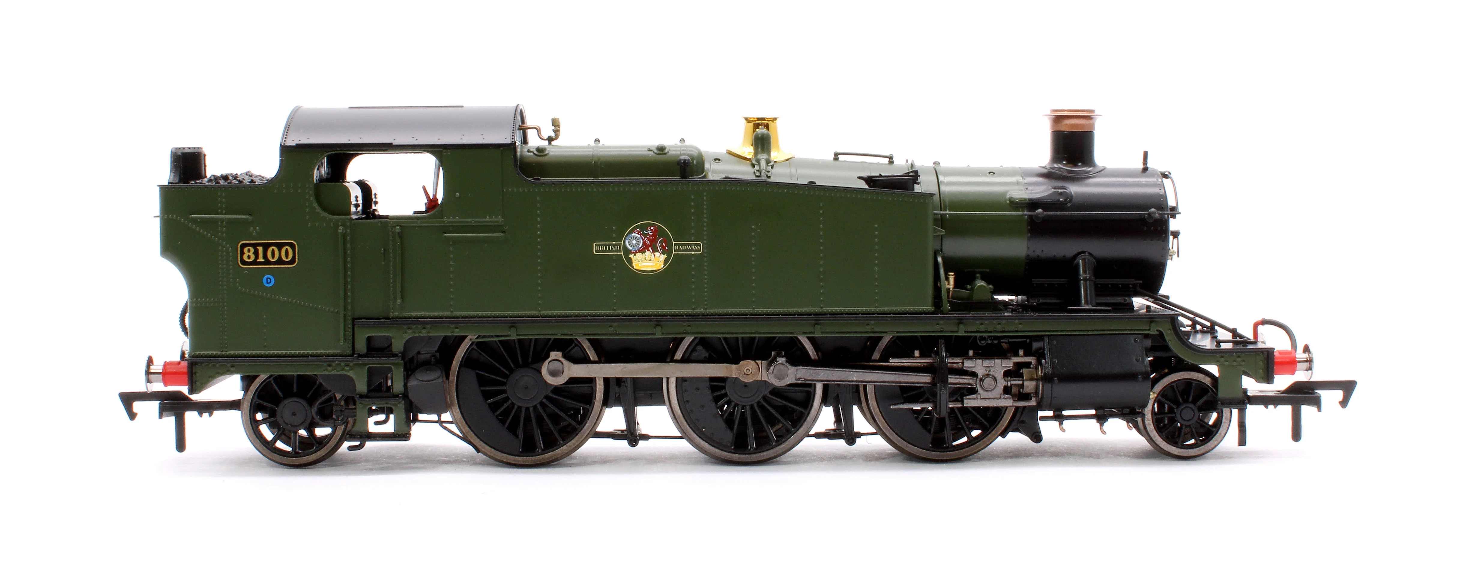 4S-041-014S Large Prairie 8100 BR Green Late Crest Steam Locomotive - DCC Sound - Image 6