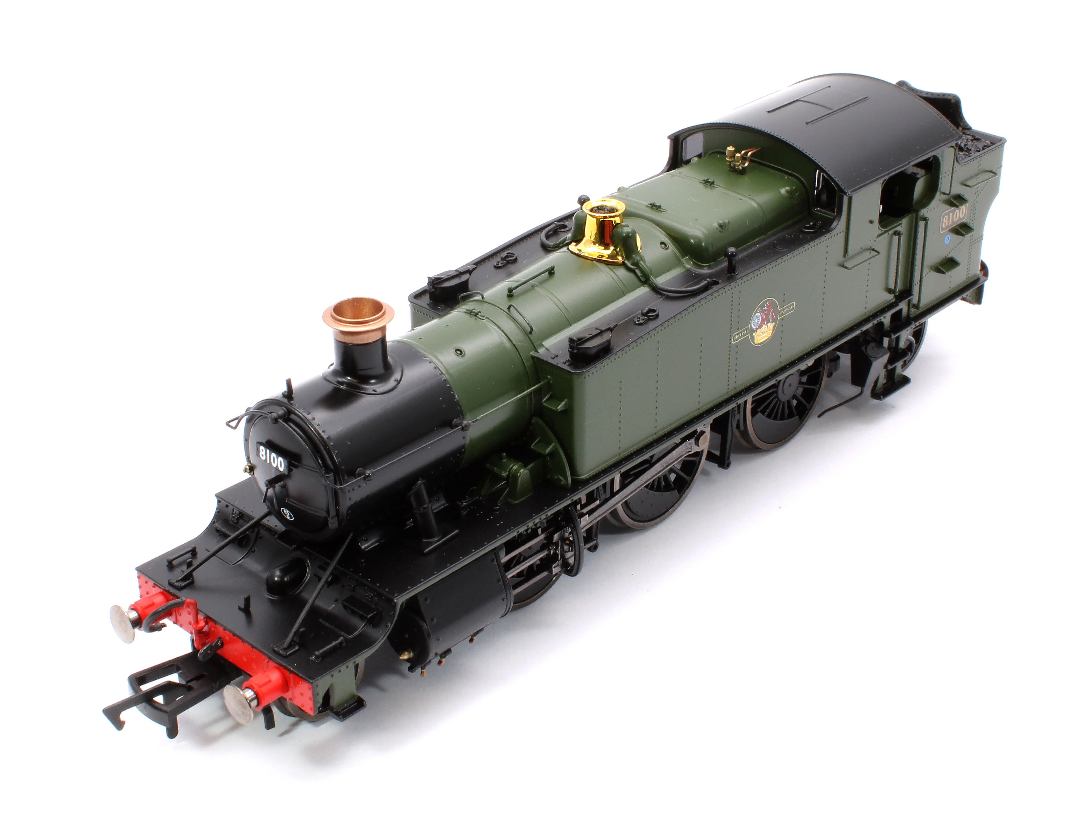 4S-041-014S Large Prairie 8100 BR Green Late Crest Steam Locomotive - DCC Sound - Image 9