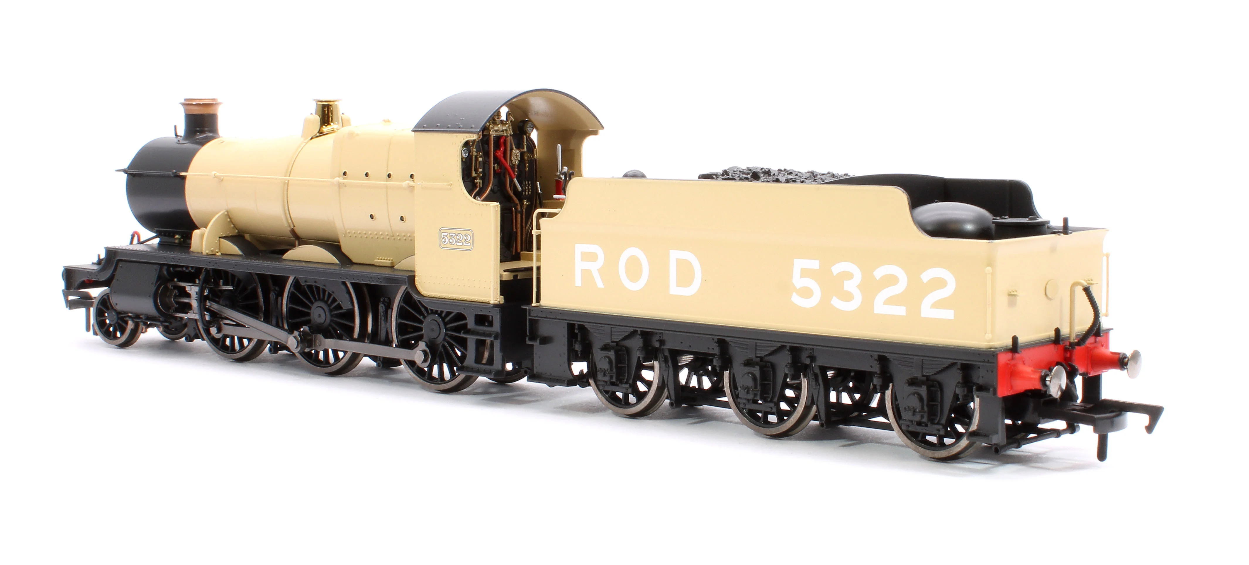4S-043-008 GWR 43xx 2-6-0 Mogul 5322 Khaki Steam Locomotive - Image 2