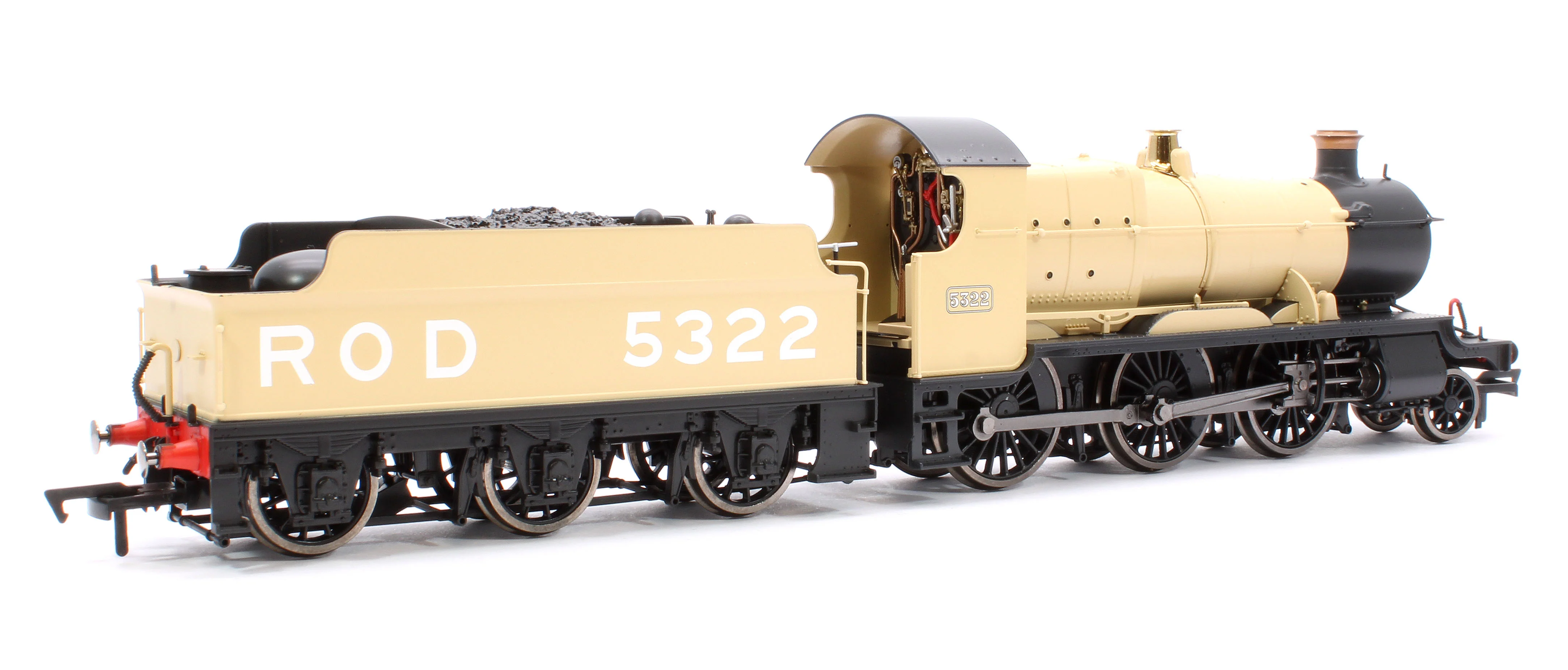 4S-043-008 GWR 43xx 2-6-0 Mogul 5322 Khaki Steam Locomotive - Image 3