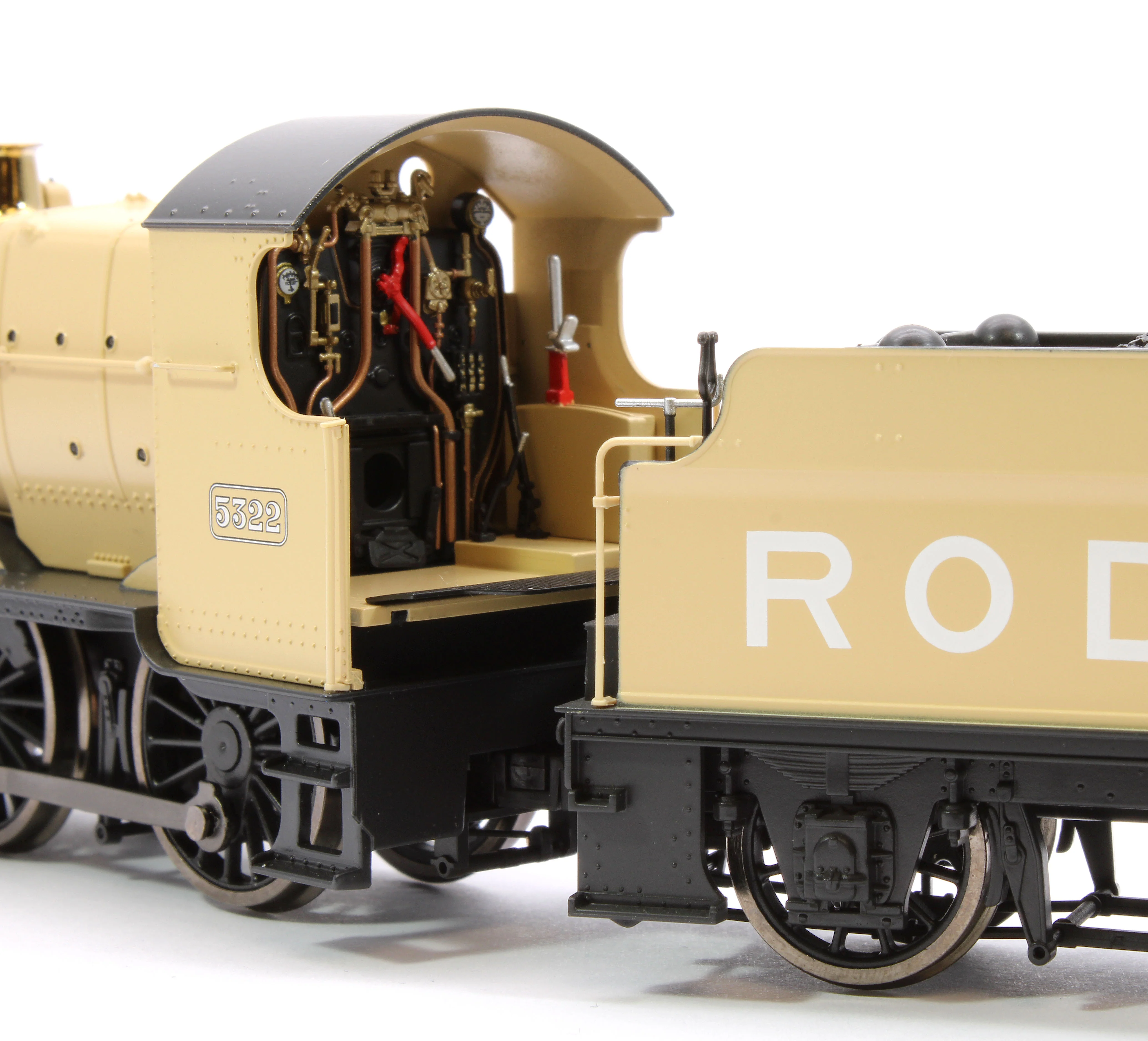 4S-043-008S GWR 43xx 2-6-0 Mogul 5322 Khaki Steam Locomotive - DCC Sound - Image 8