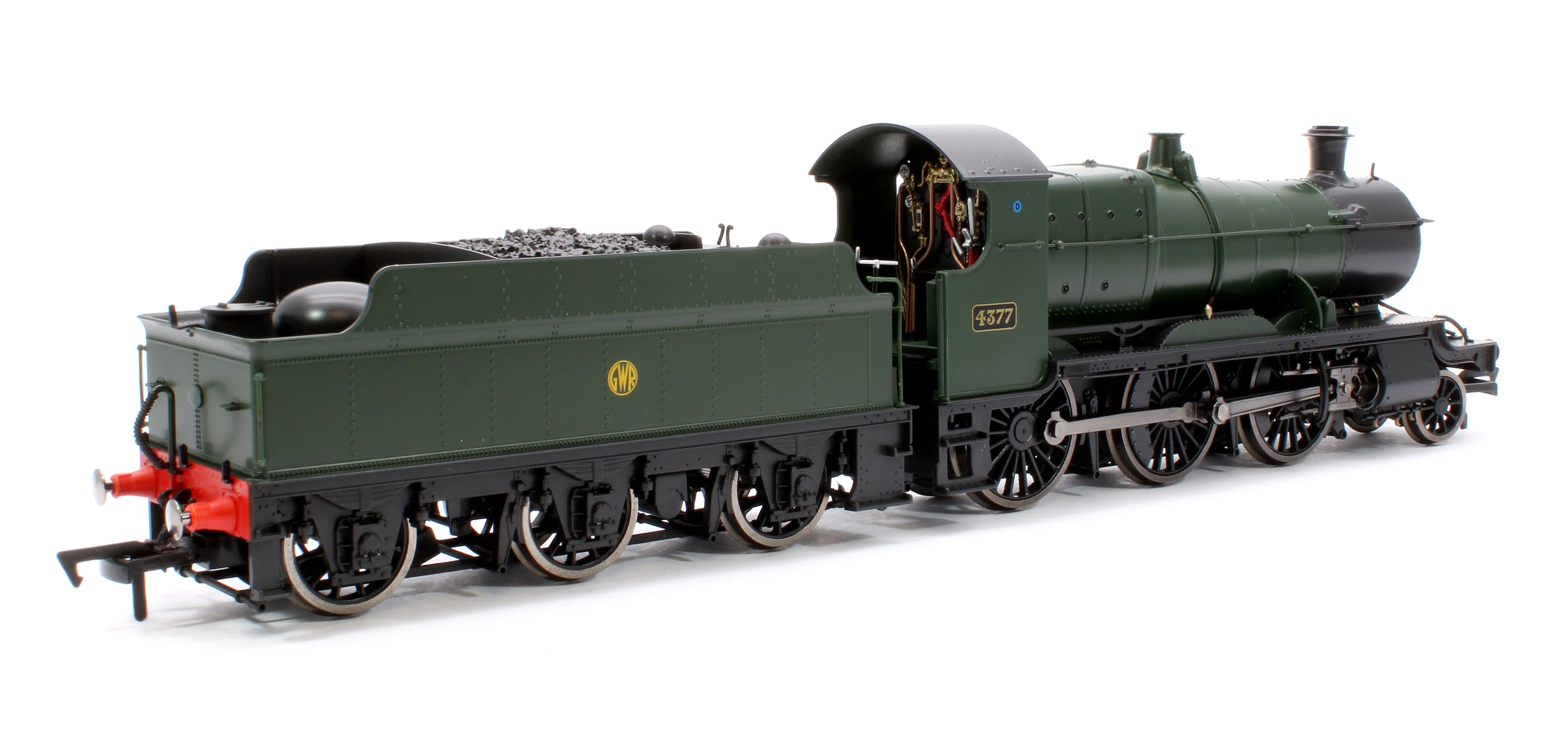 4S-043-011D GWR 43xx 2-6-0 Mogul 4377 GWR Shirt Button Steam Locomotive - DCC Fitted - Image 3