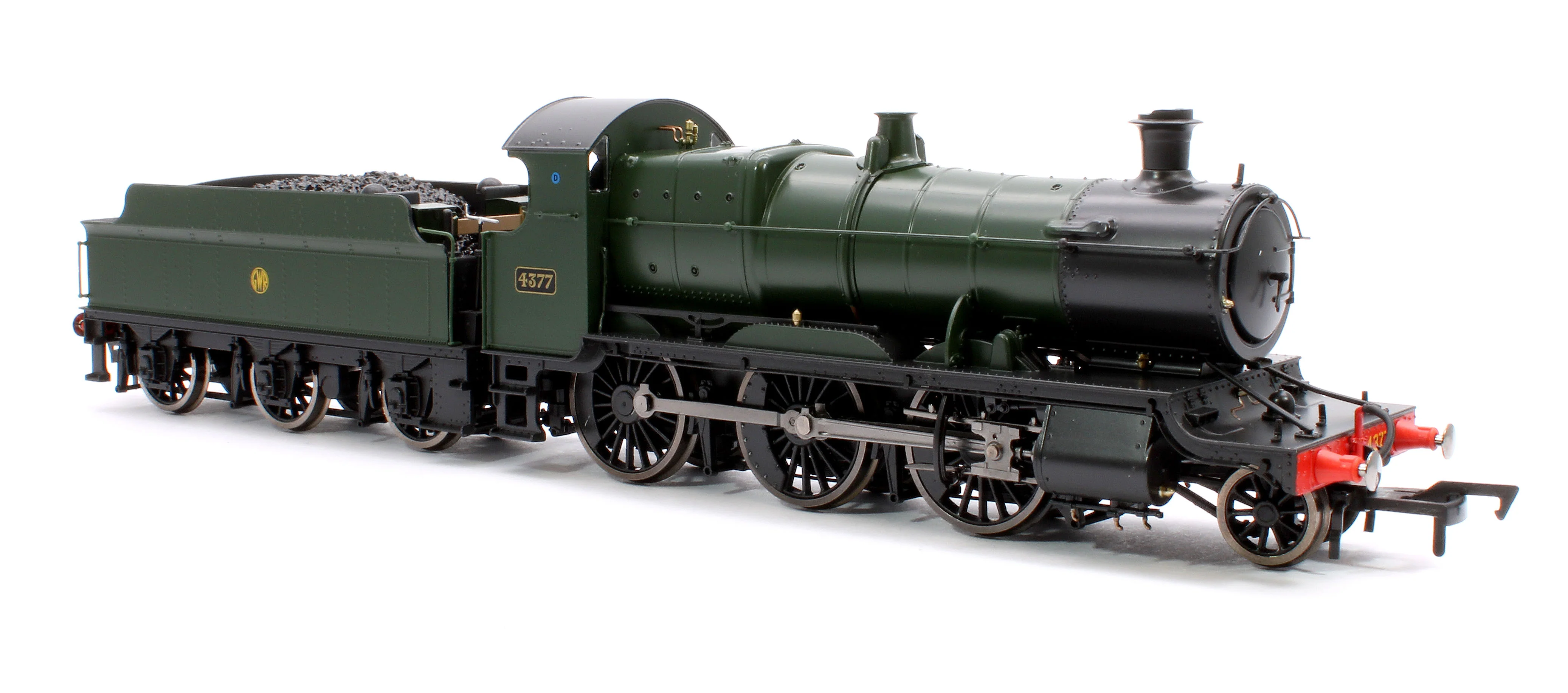 4S-043-011D GWR 43xx 2-6-0 Mogul 4377 GWR Shirt Button Steam Locomotive - DCC Fitted - Image 4