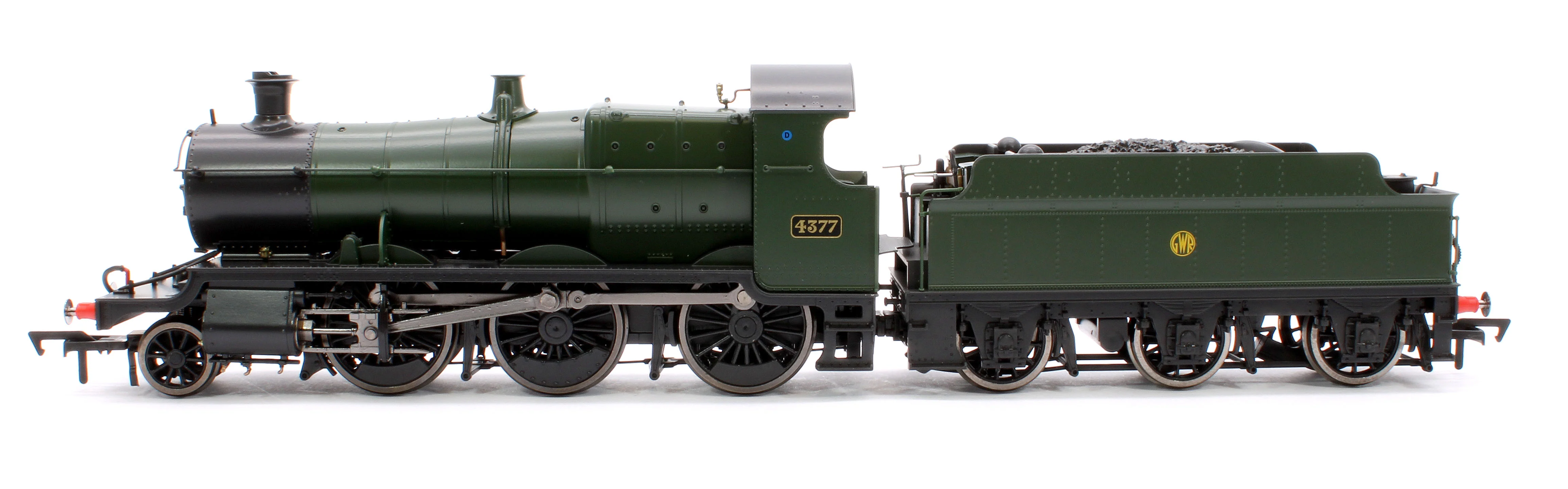 4S-043-011D GWR 43xx 2-6-0 Mogul 4377 GWR Shirt Button Steam Locomotive - DCC Fitted - Image 5