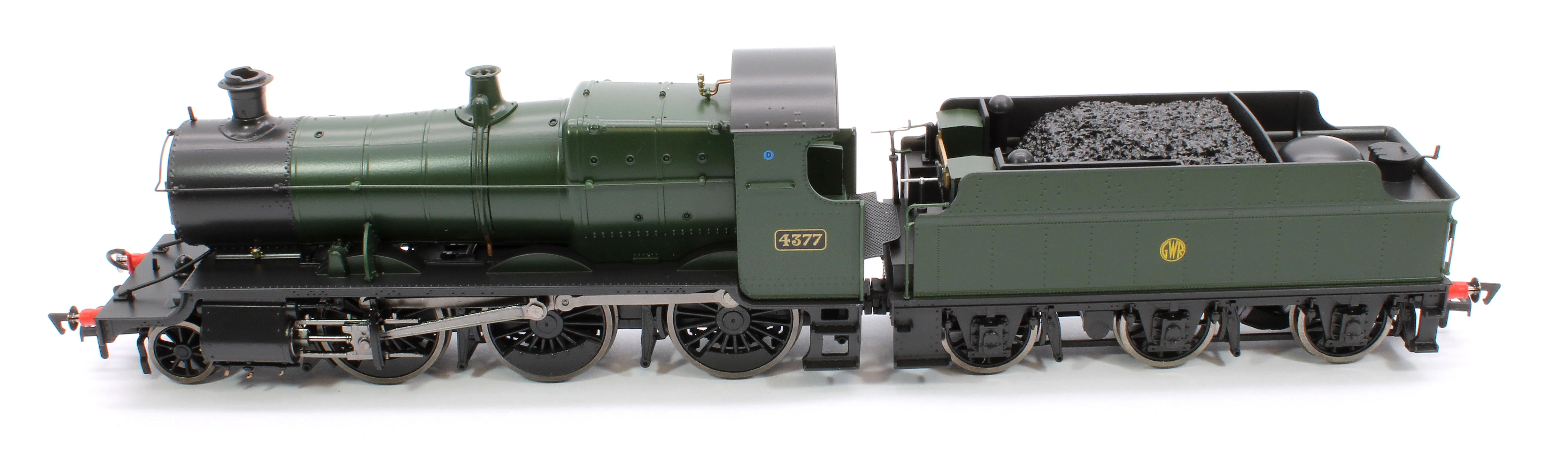 4S-043-011S GWR 43xx 2-6-0 Mogul 4377 GWR Shirt Button Steam Locomotive - DCC Sound - Image 11