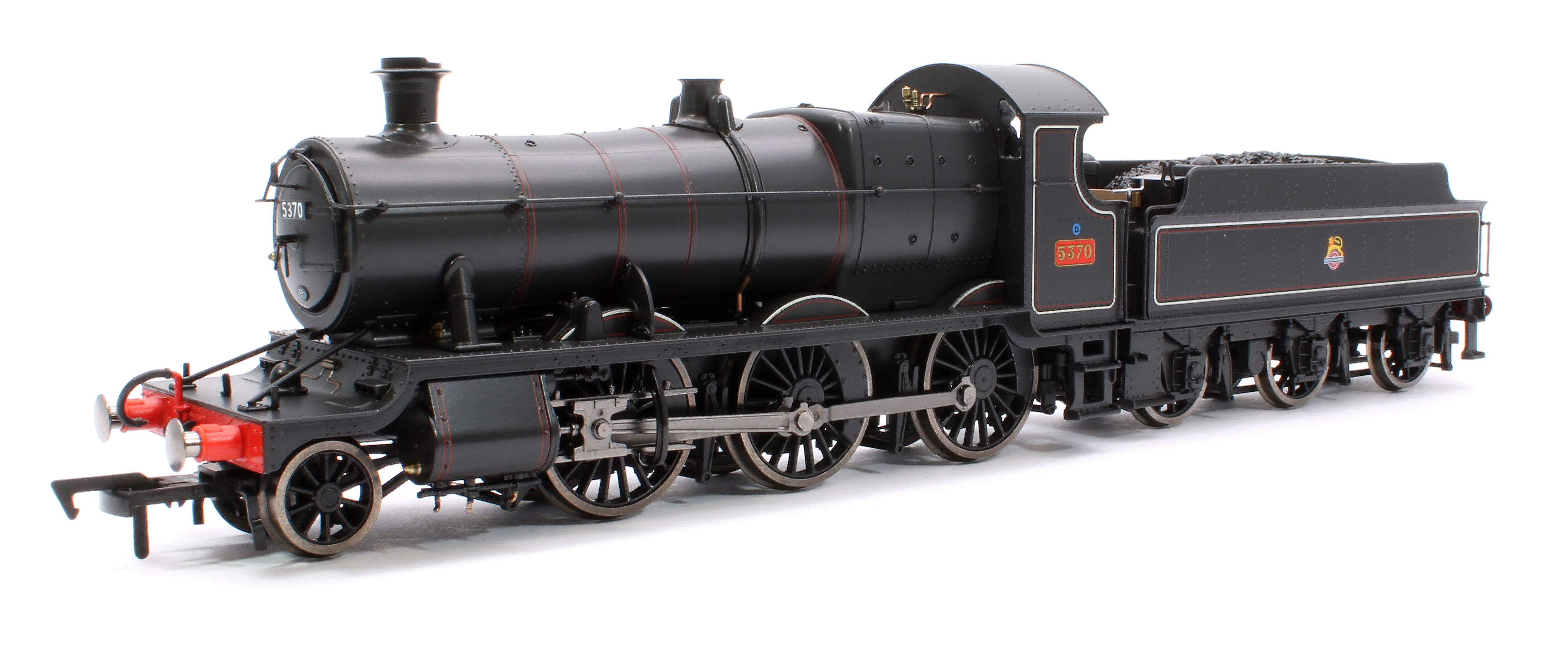 4S-043-013 GWR 43xx 2-6-0 Mogul 5370 BR Lined Black Early Crest Steam Locomotive