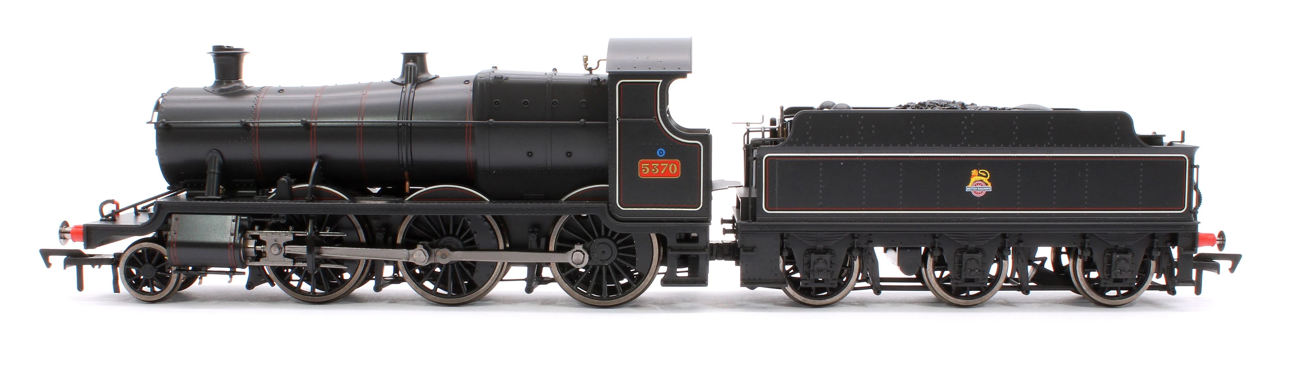 4S-043-013 GWR 43xx 2-6-0 Mogul 5370 BR Lined Black Early Crest Steam Locomotive - Image 5