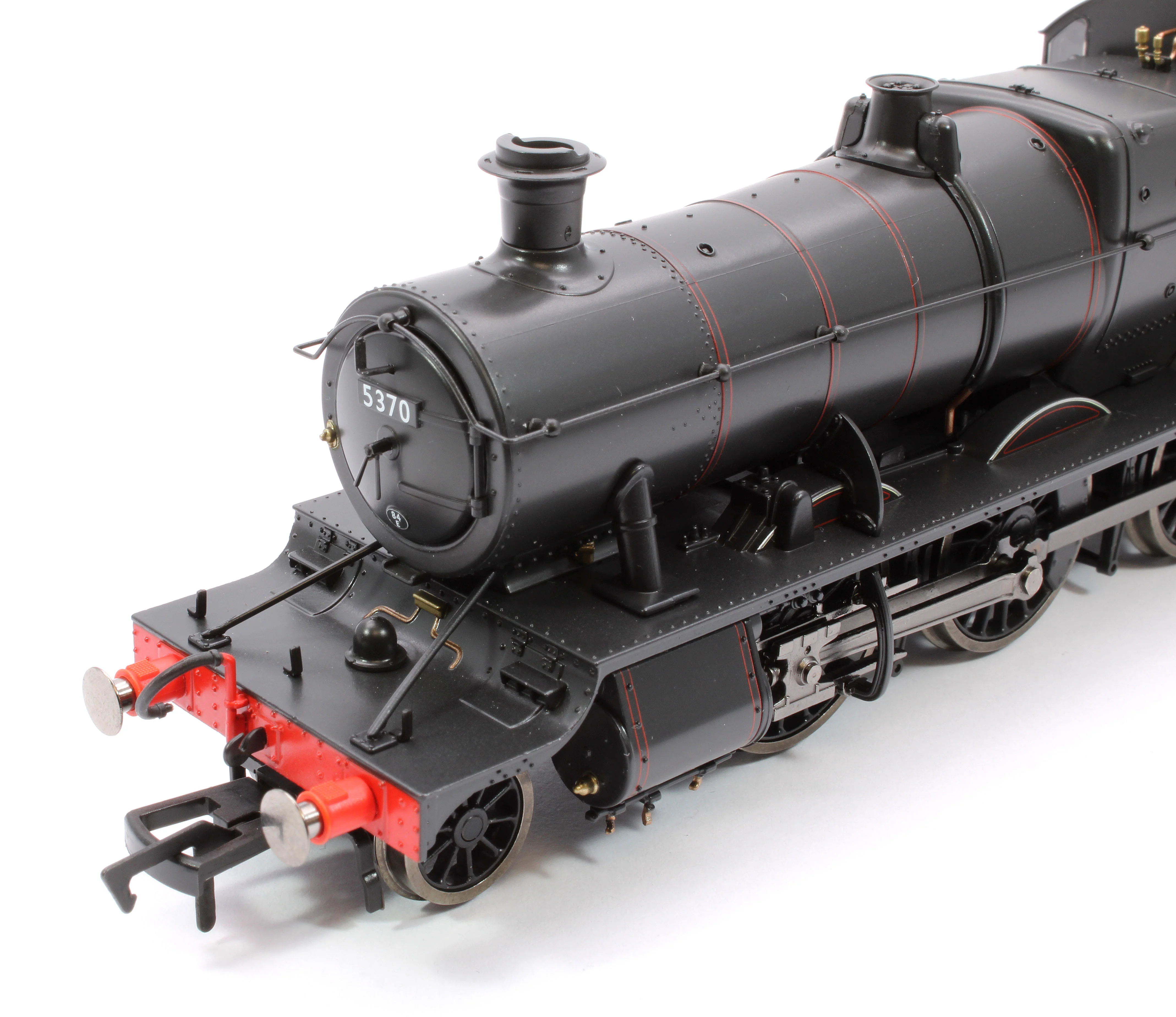 4S-043-013D GWR 43xx 2-6-0 Mogul 5370 BR Lined Black Early Crest Steam Locomotive - DCC Fitted - Image 9