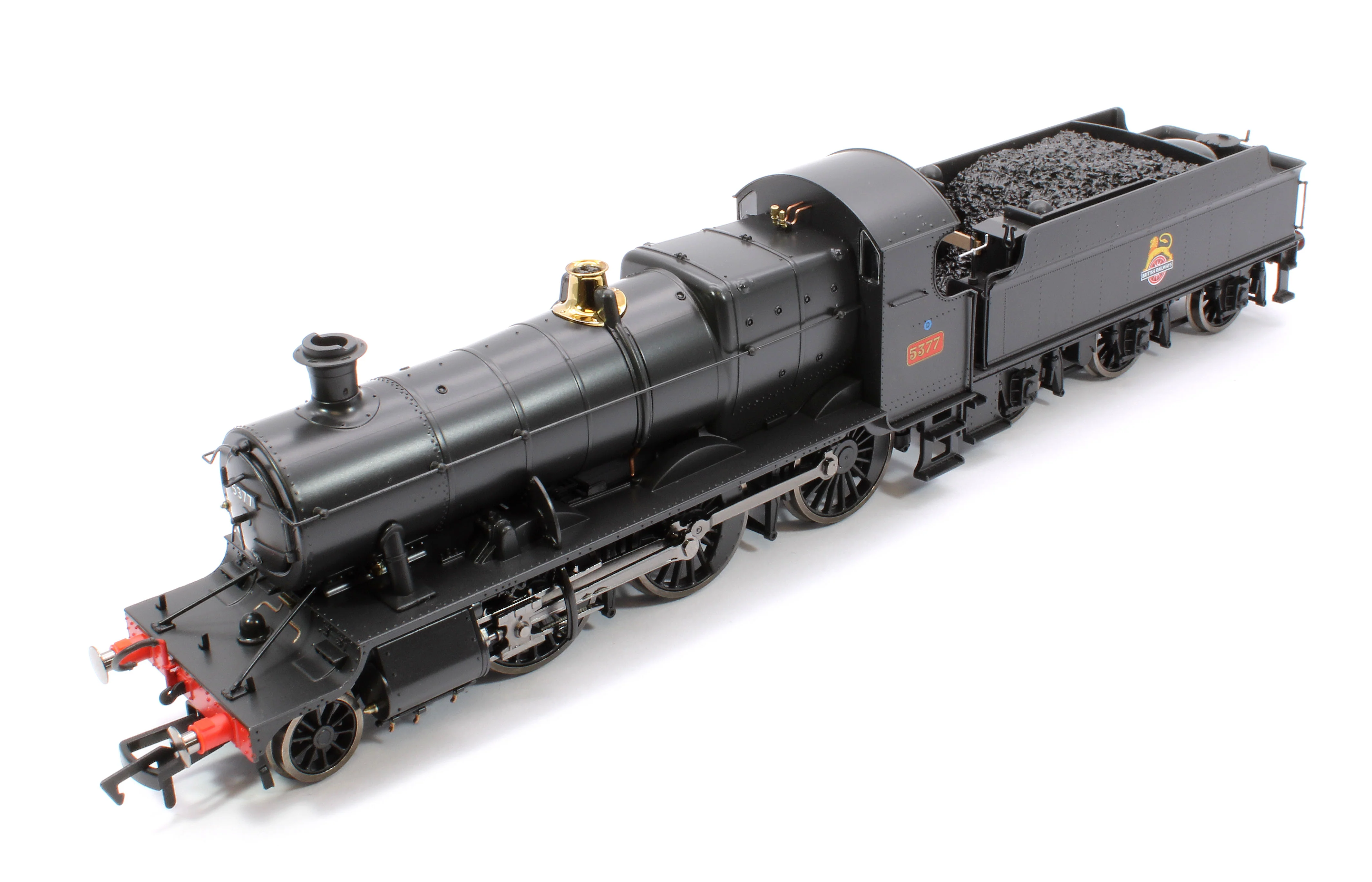 4S-043-014S GWR 43xx 2-6-0 Mogul 5377 BR Black Early Crest Steam Locomotive - DCC Sound - Image 13