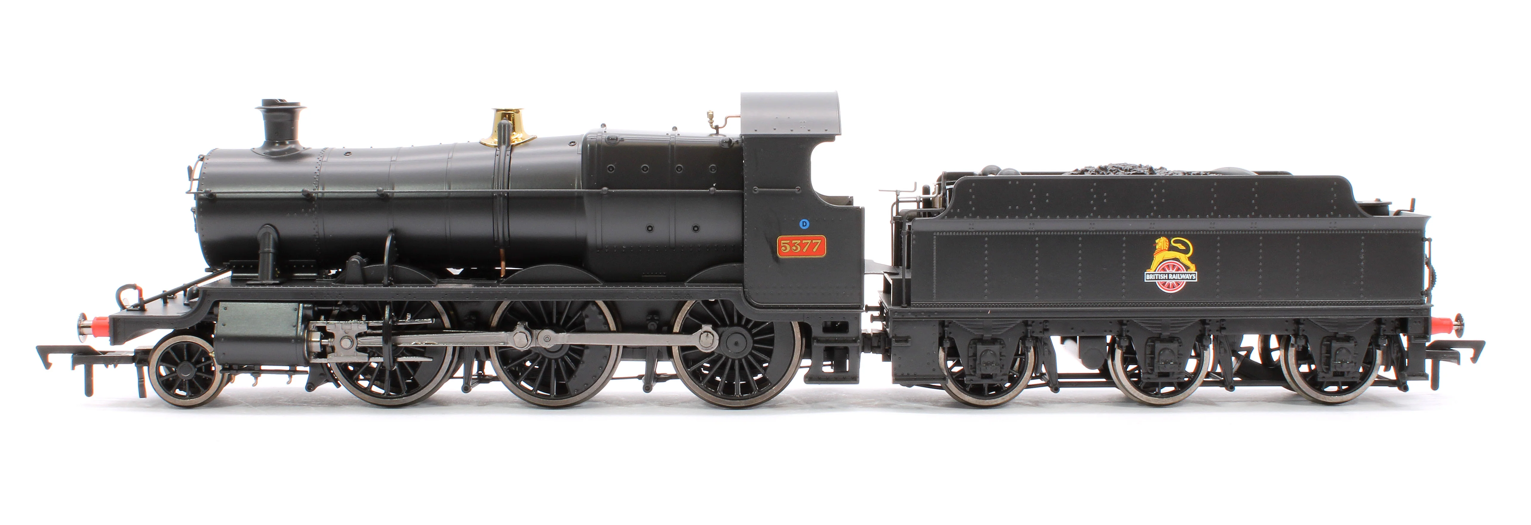 4S-043-014S GWR 43xx 2-6-0 Mogul 5377 BR Black Early Crest Steam Locomotive - DCC Sound - Image 5